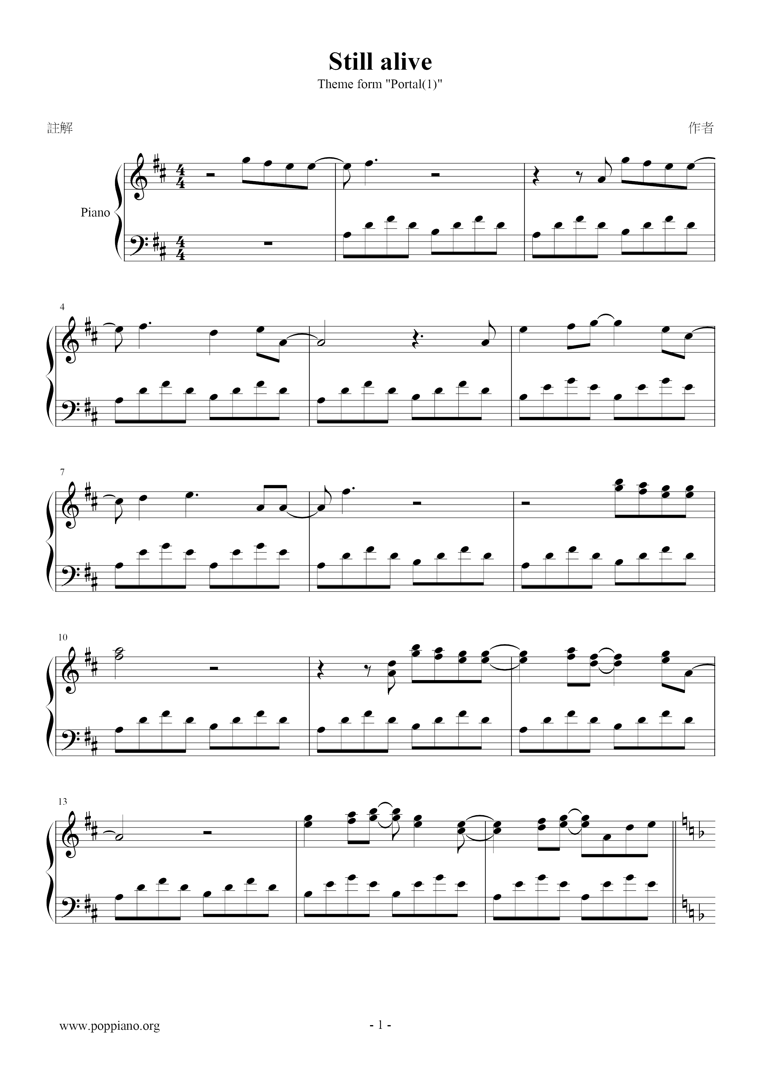 Still alive (Theme From 