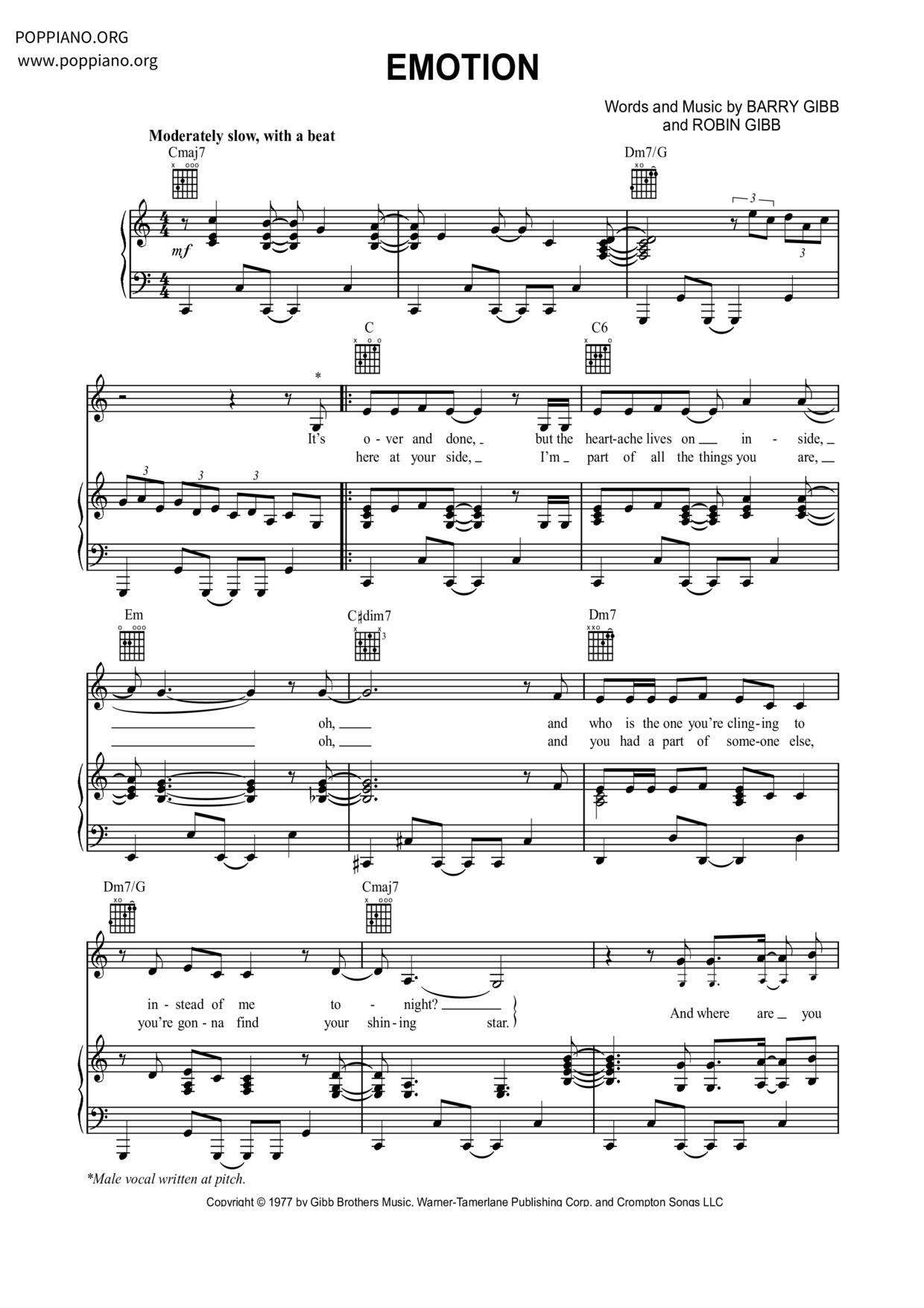 Emotion琴谱