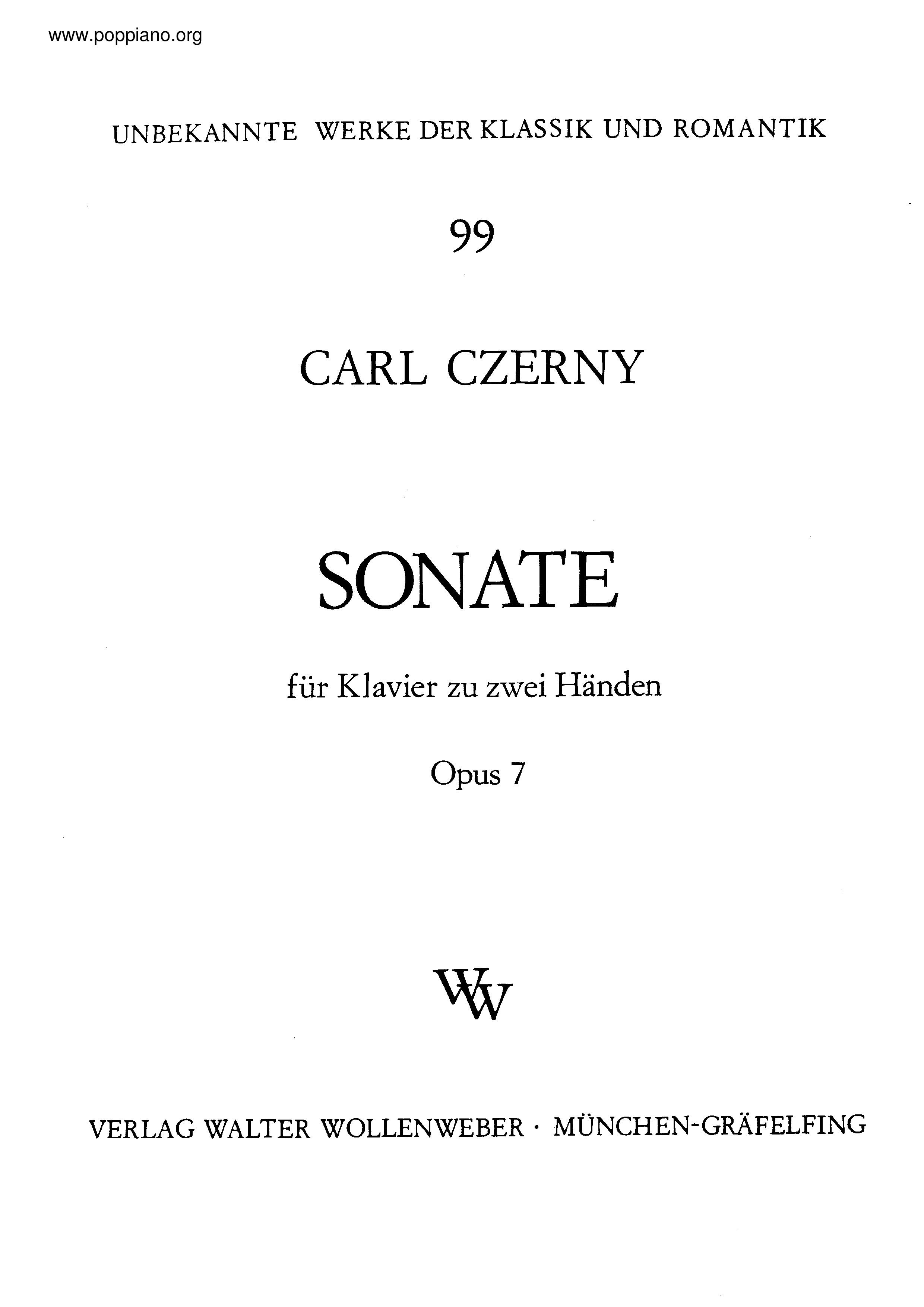 Sonata No.1 in A flat major, Op.7琴谱