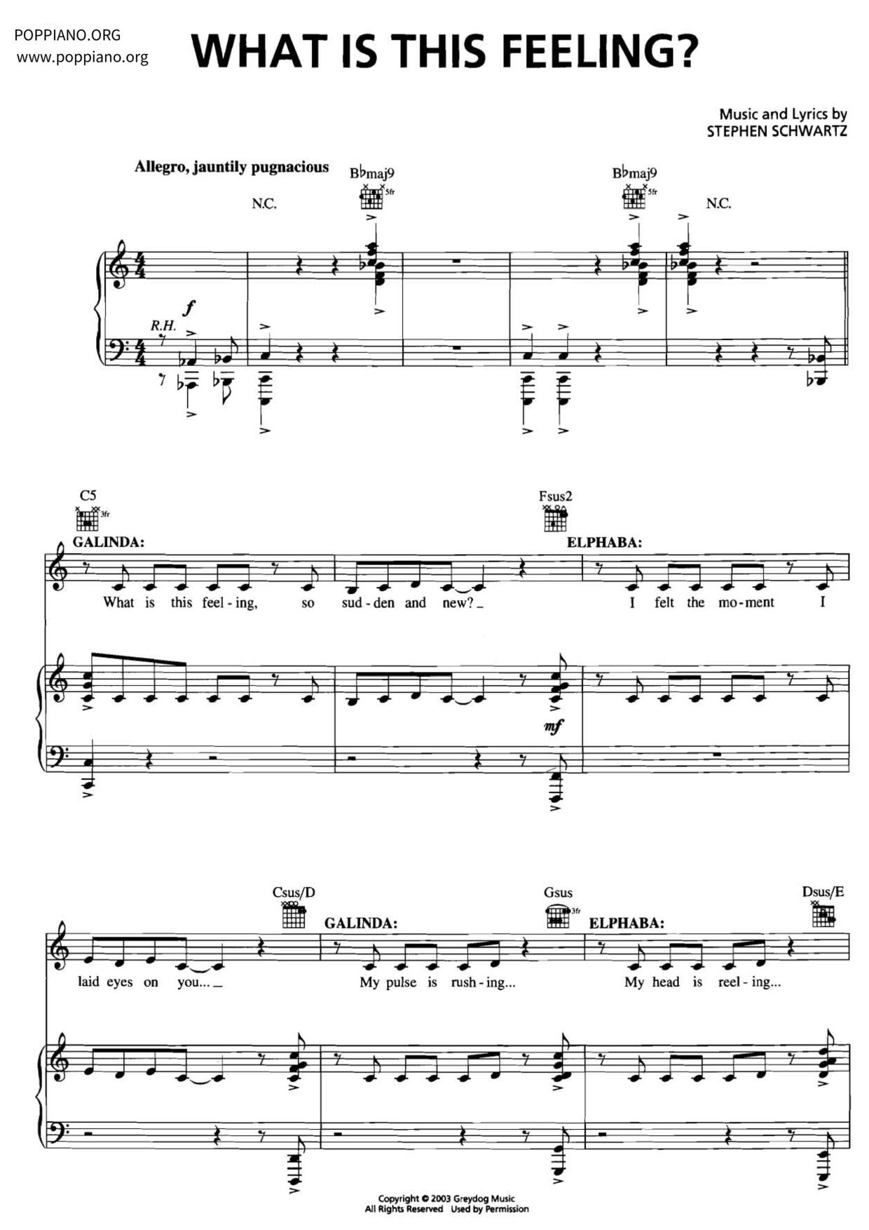 What Is This Feeling?琴谱