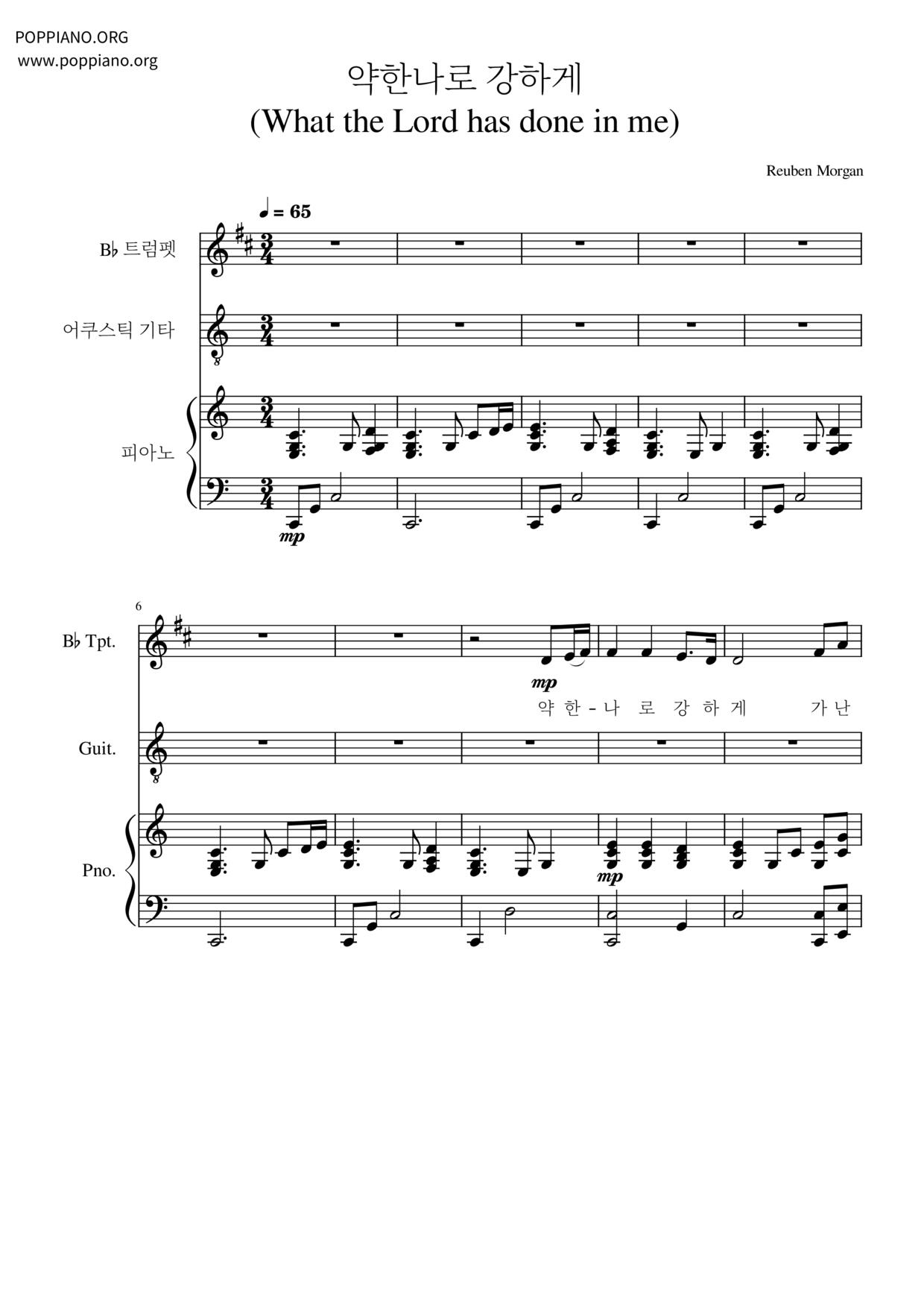 What The Lord Has Done In Me琴谱