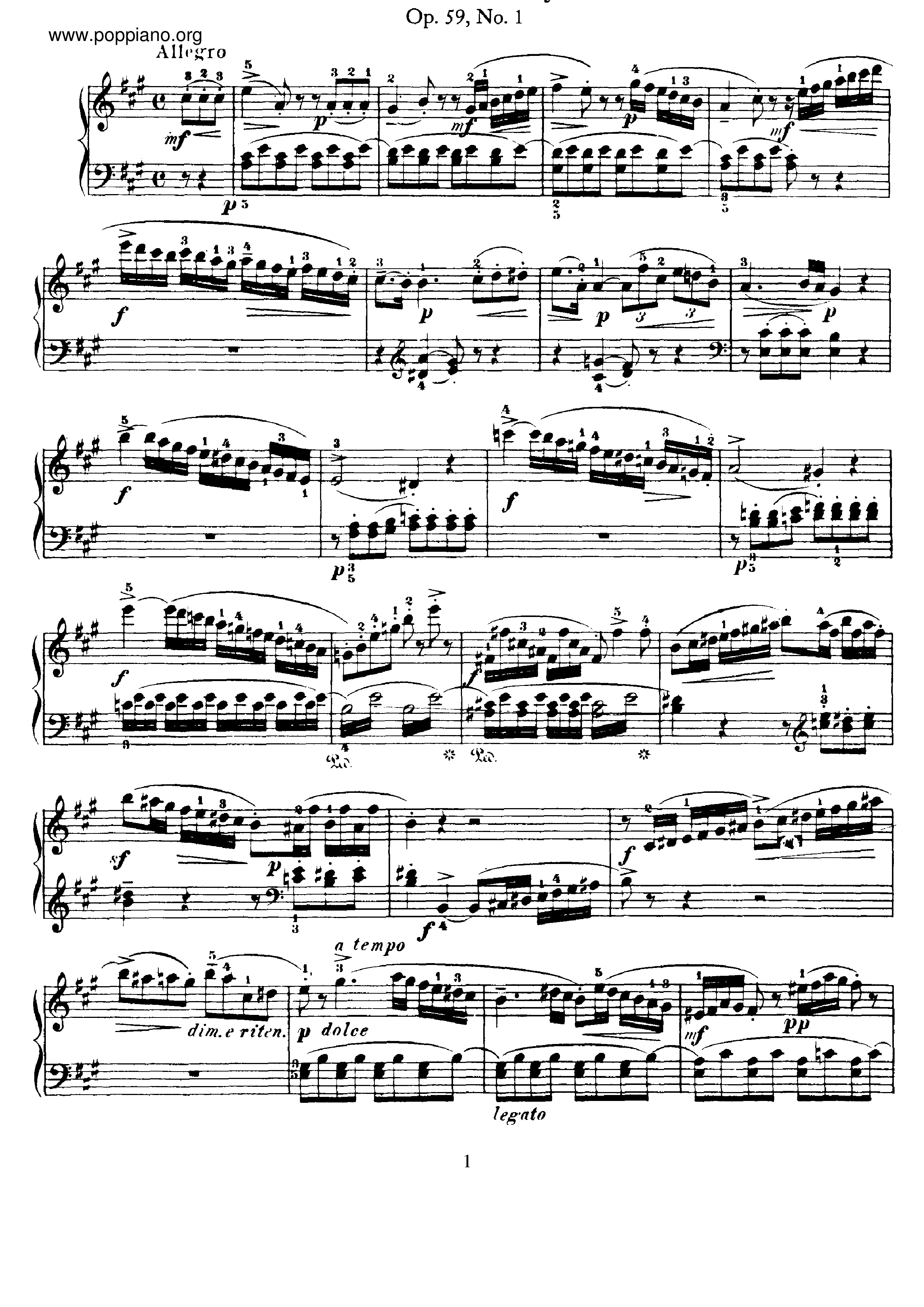 3 Sonatinas, Op.59琴谱