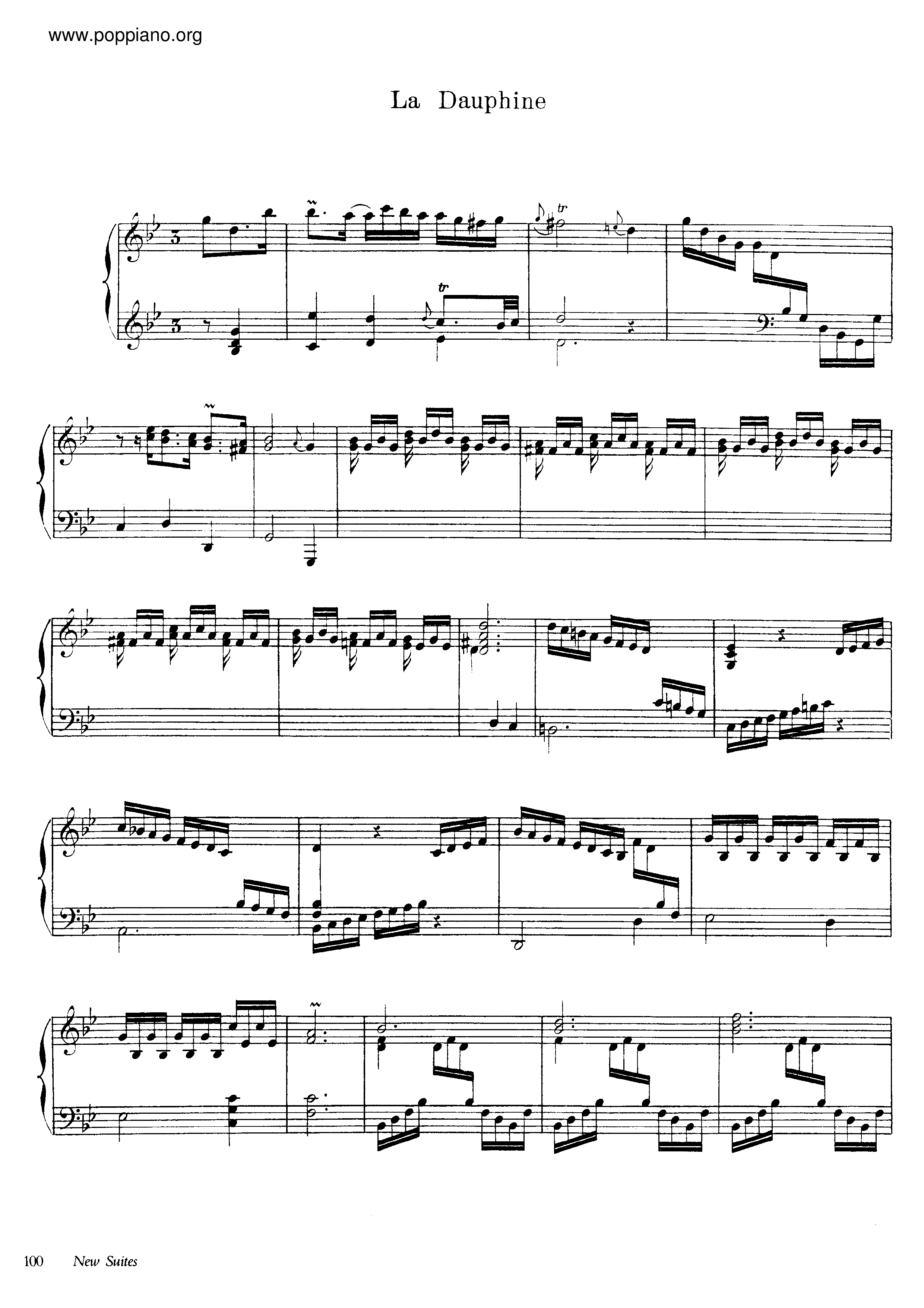 La Dauphine琴谱