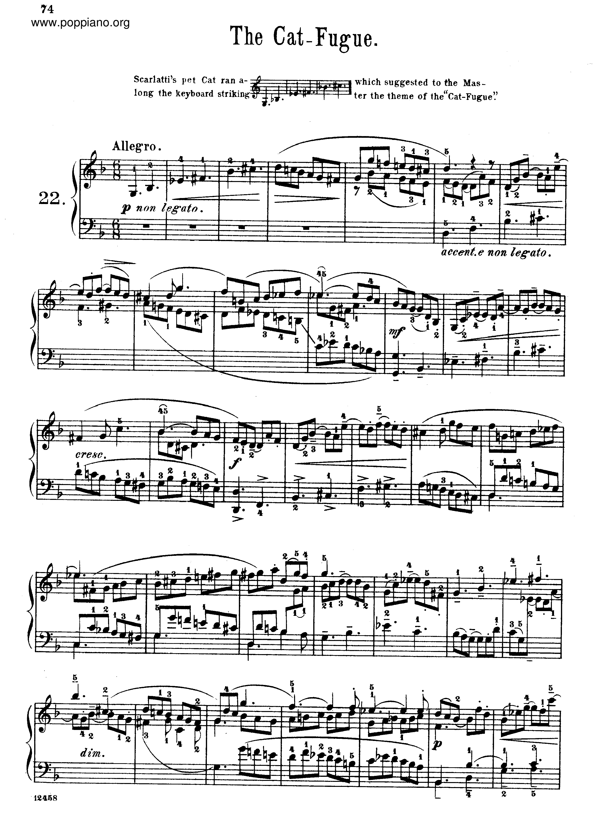Piece No. 22琴谱