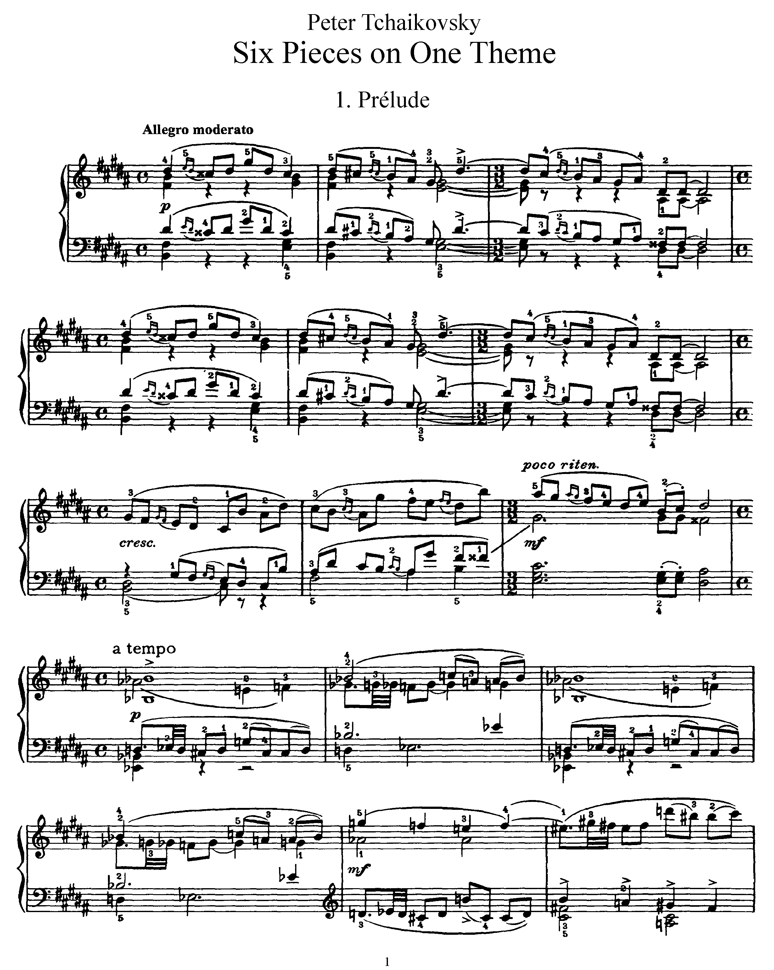 Prelude and Fugue Op. 21琴谱