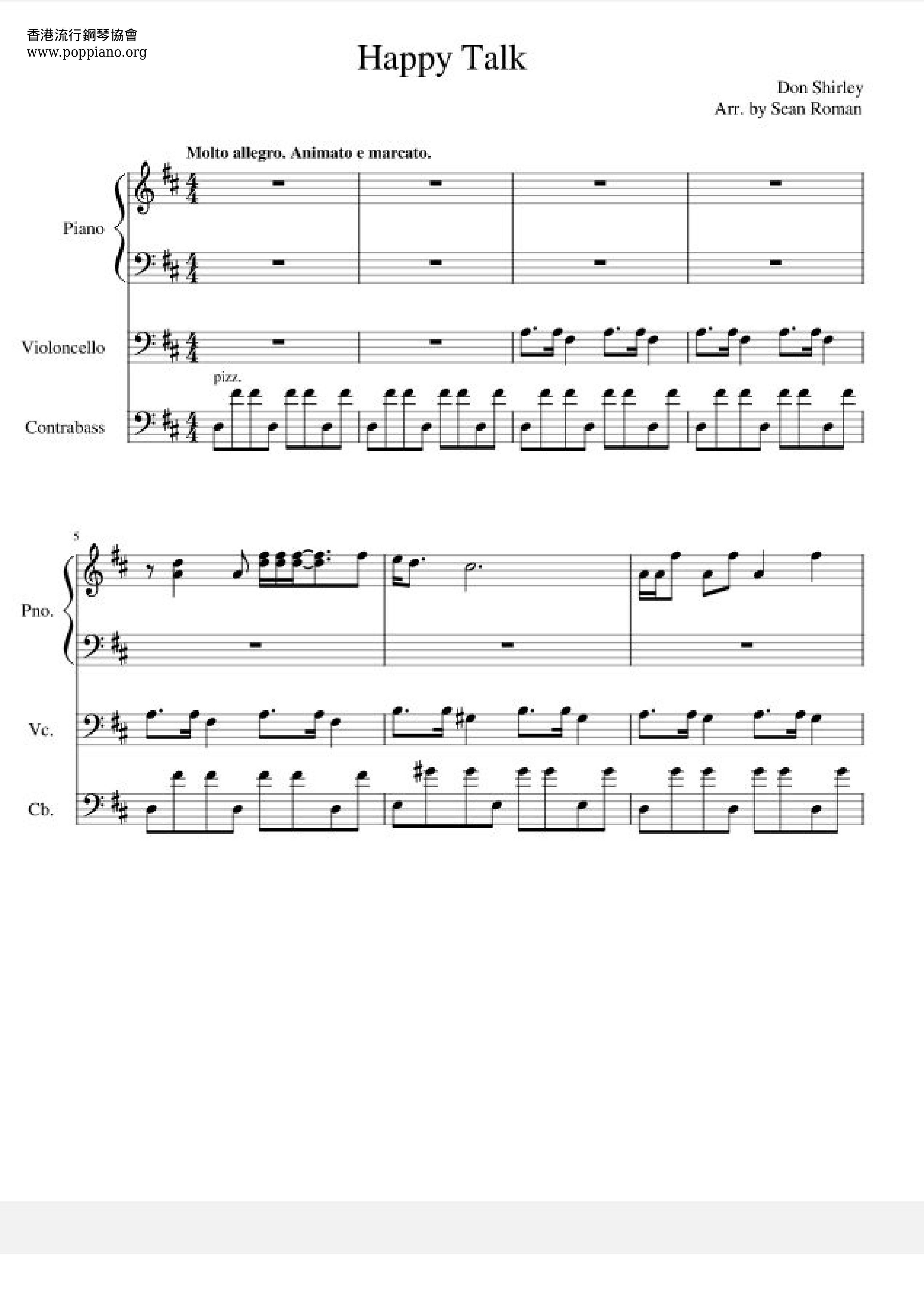 South Pacific - Happy Talk琴谱