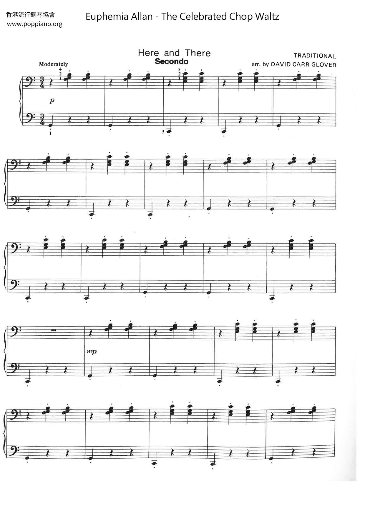The Celebrated Chop Waltz (Chopsticks)琴谱