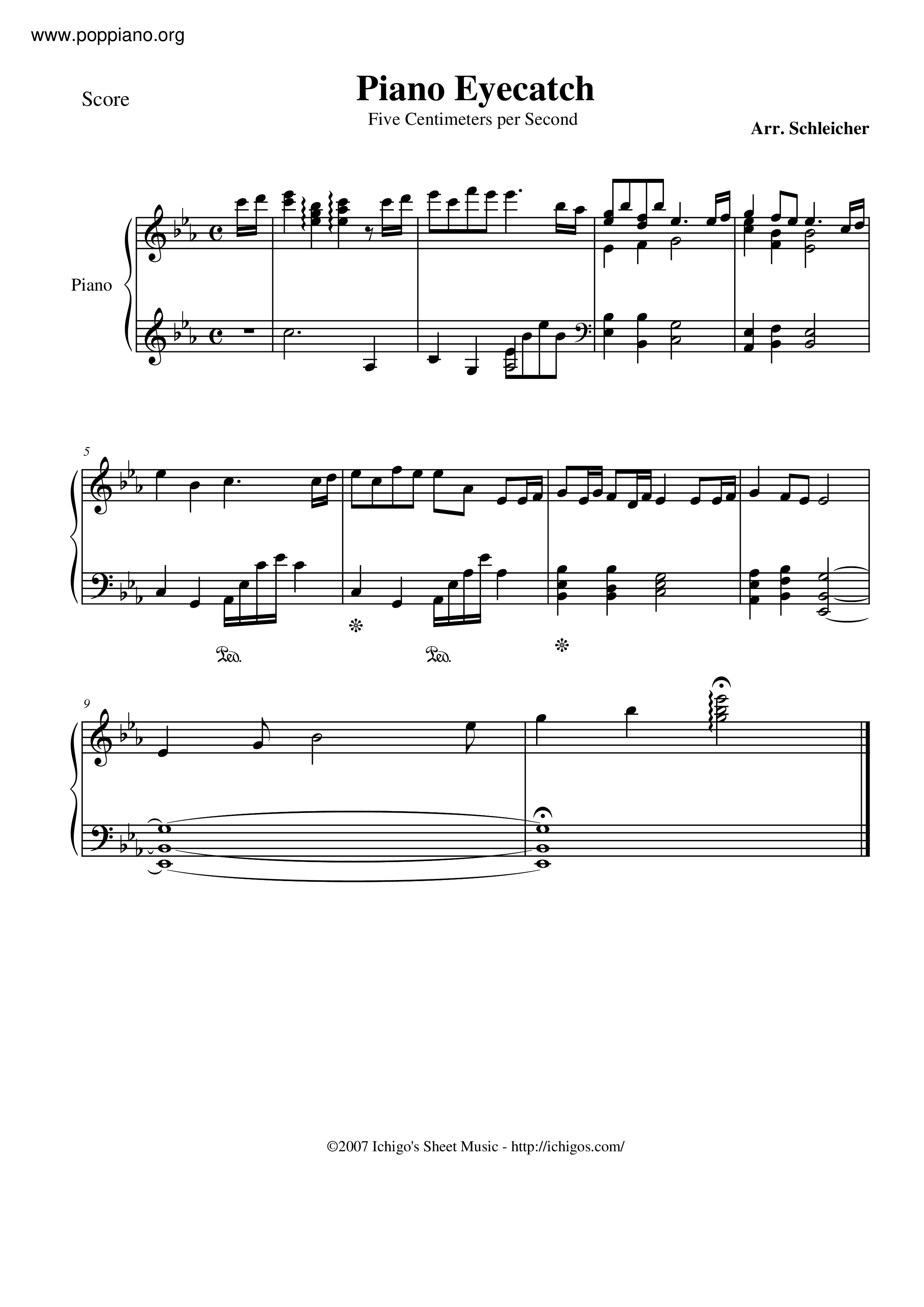 Piano Eyecatch琴谱