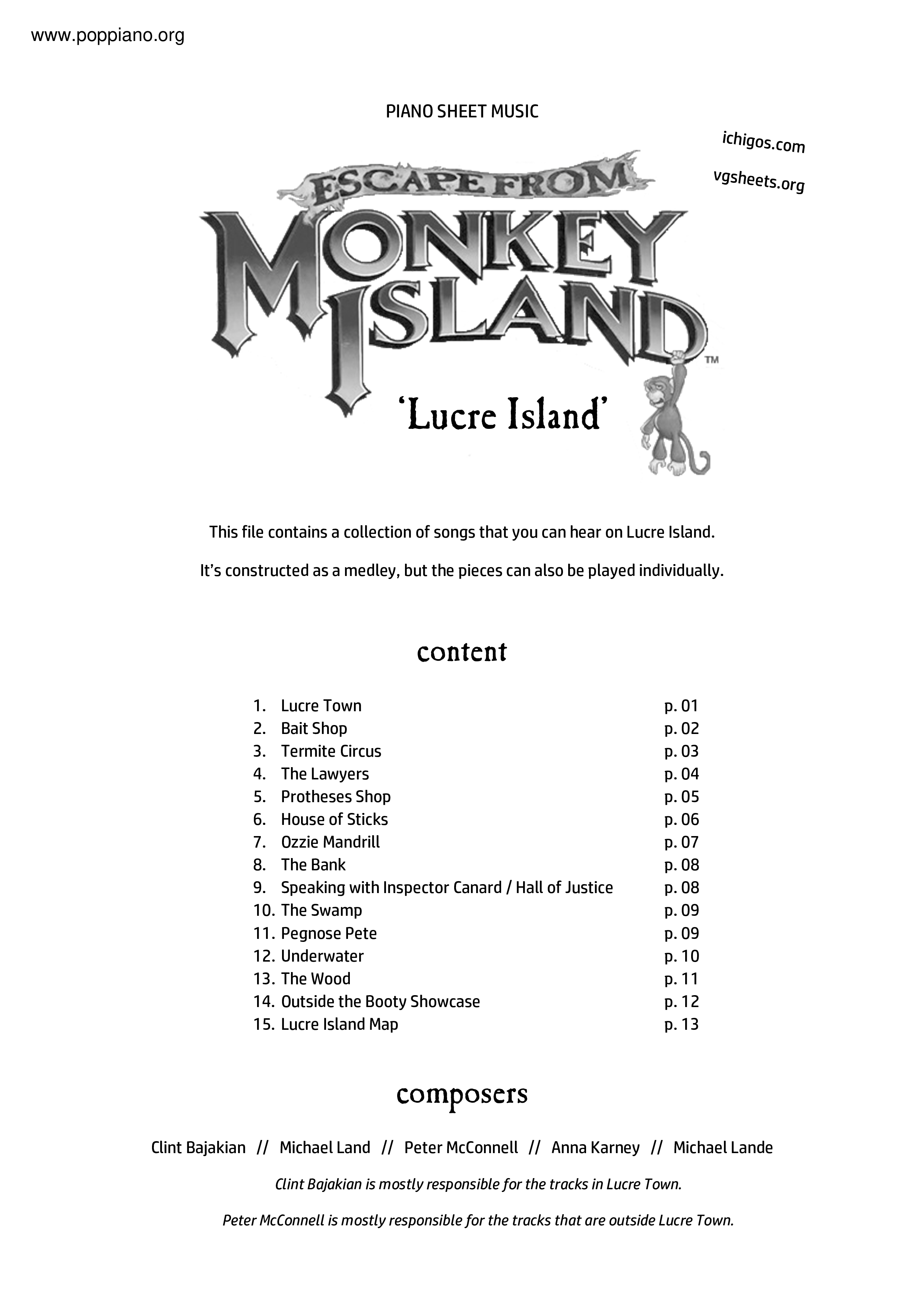 Lucre Island琴谱