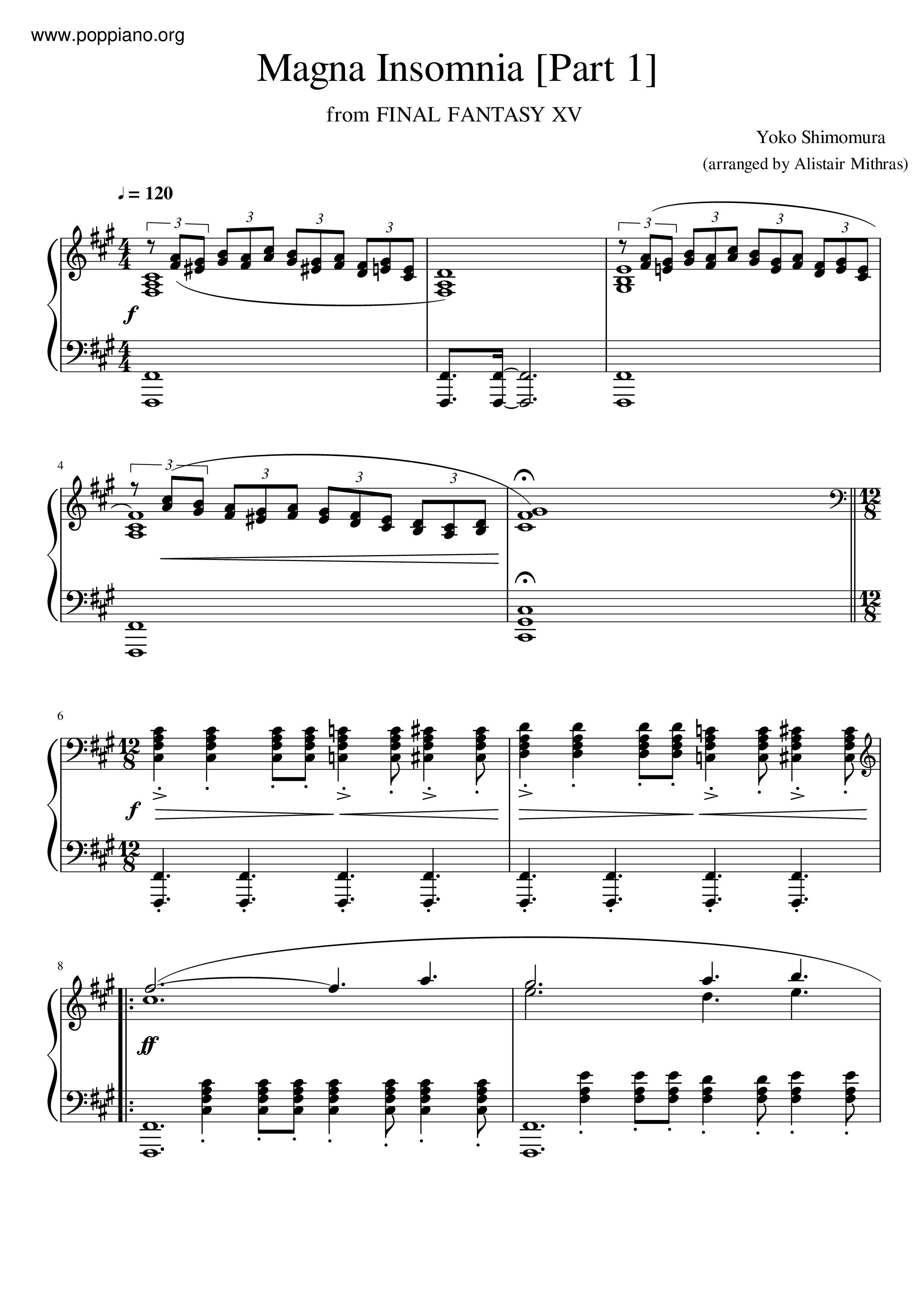Magna Insomnia [Part 1]琴谱