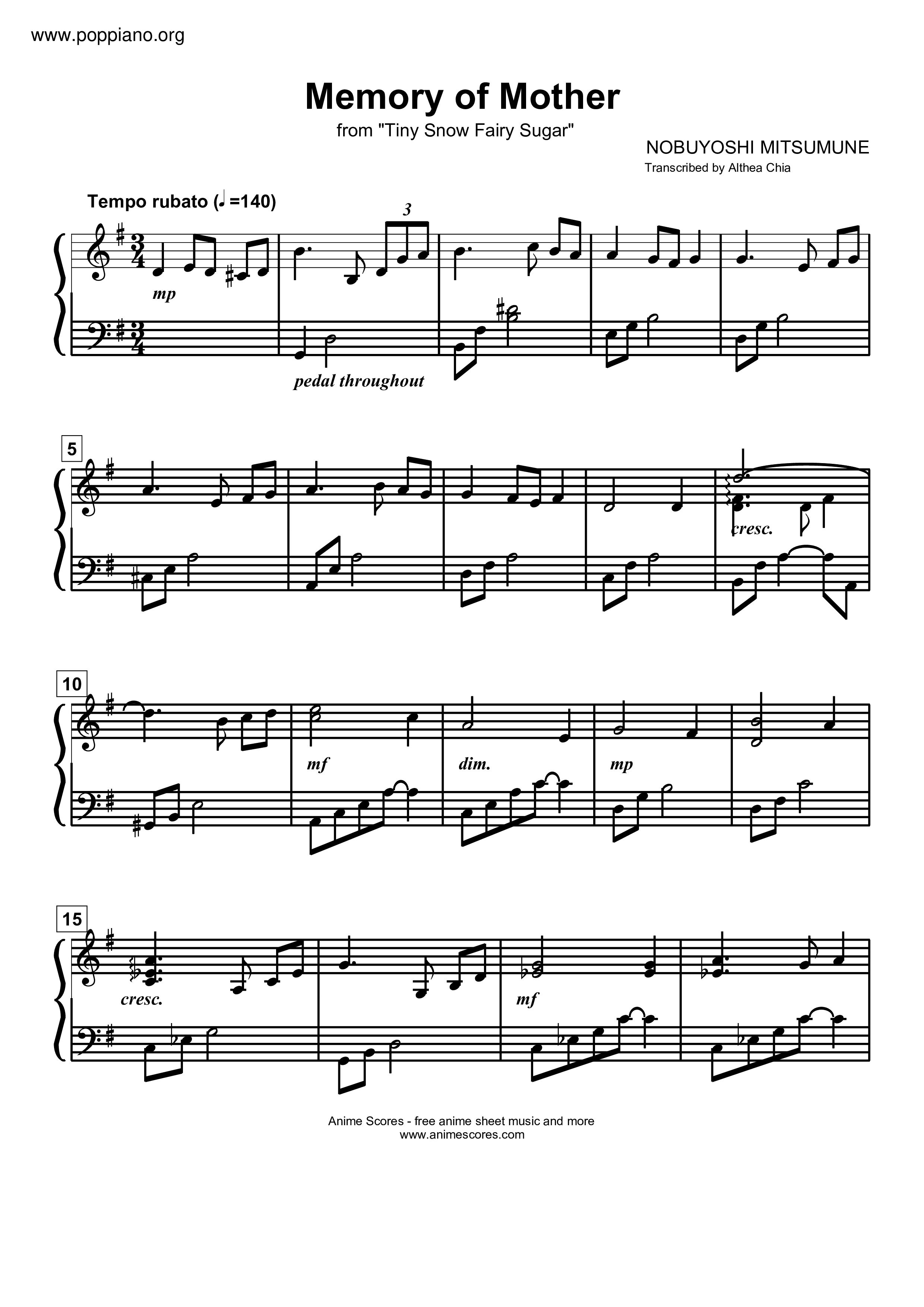 For Piano琴谱