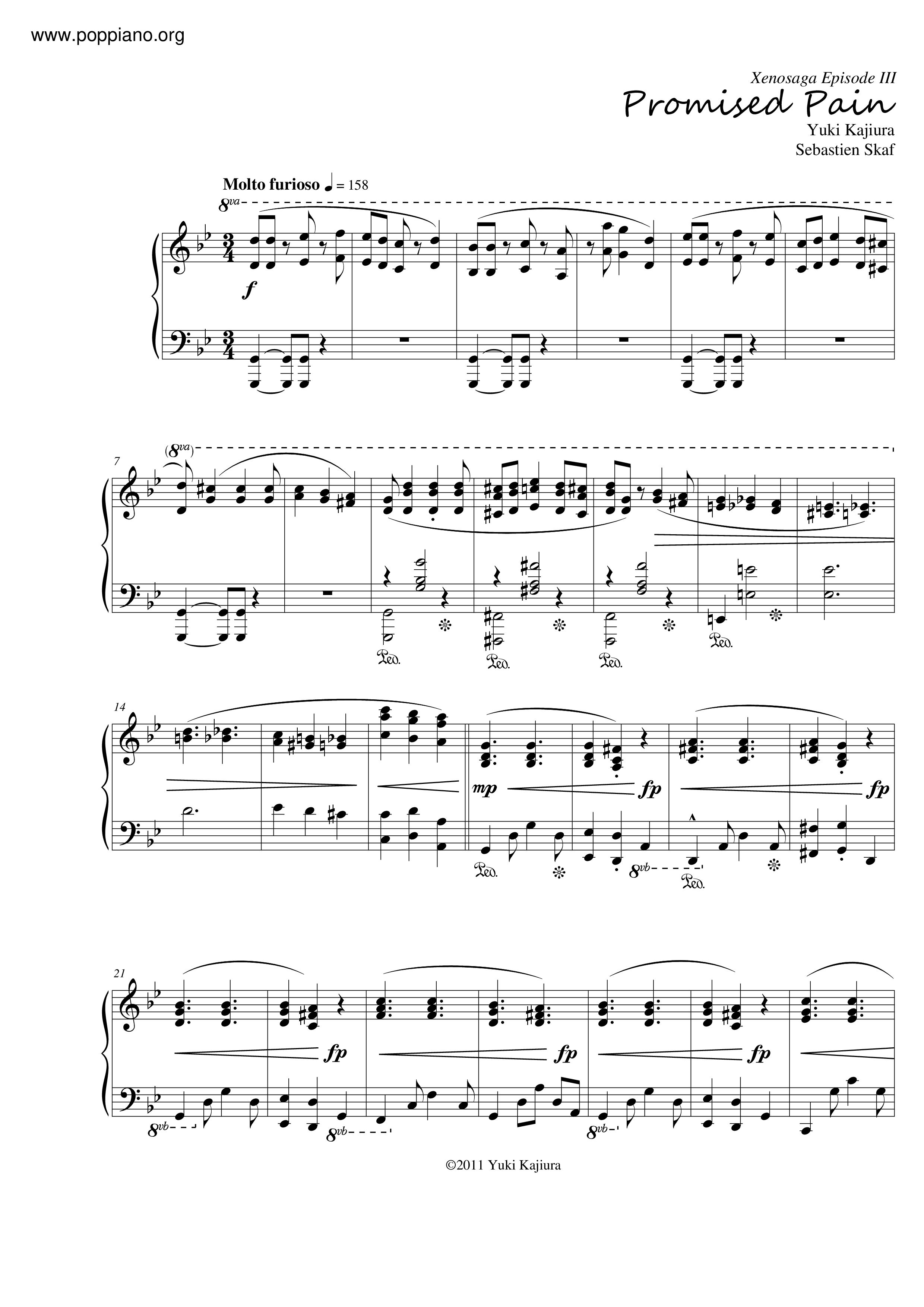 Promised Pain琴谱