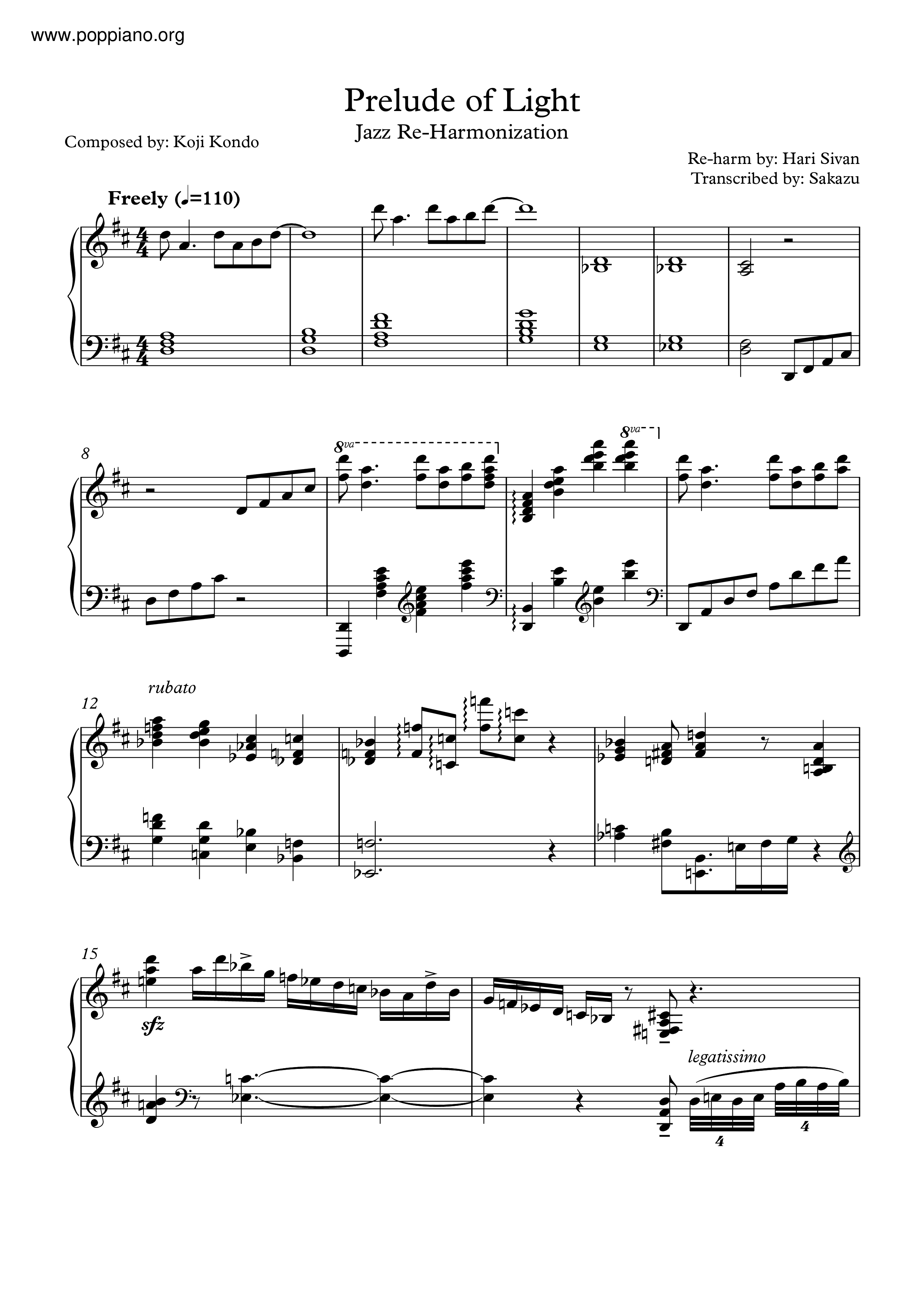 Prelude Of Light With Jazz Improv琴谱
