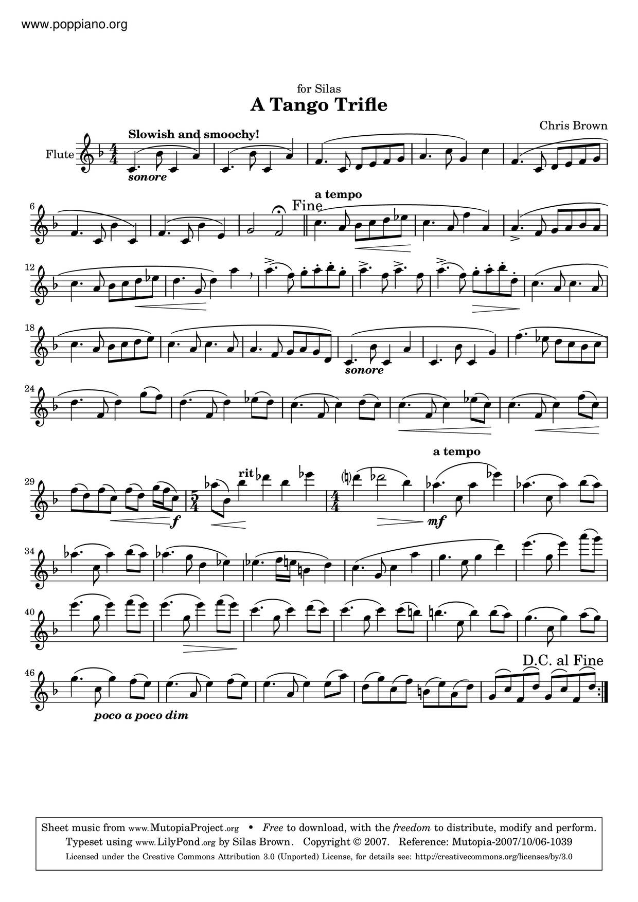 A Tango Trifle琴谱