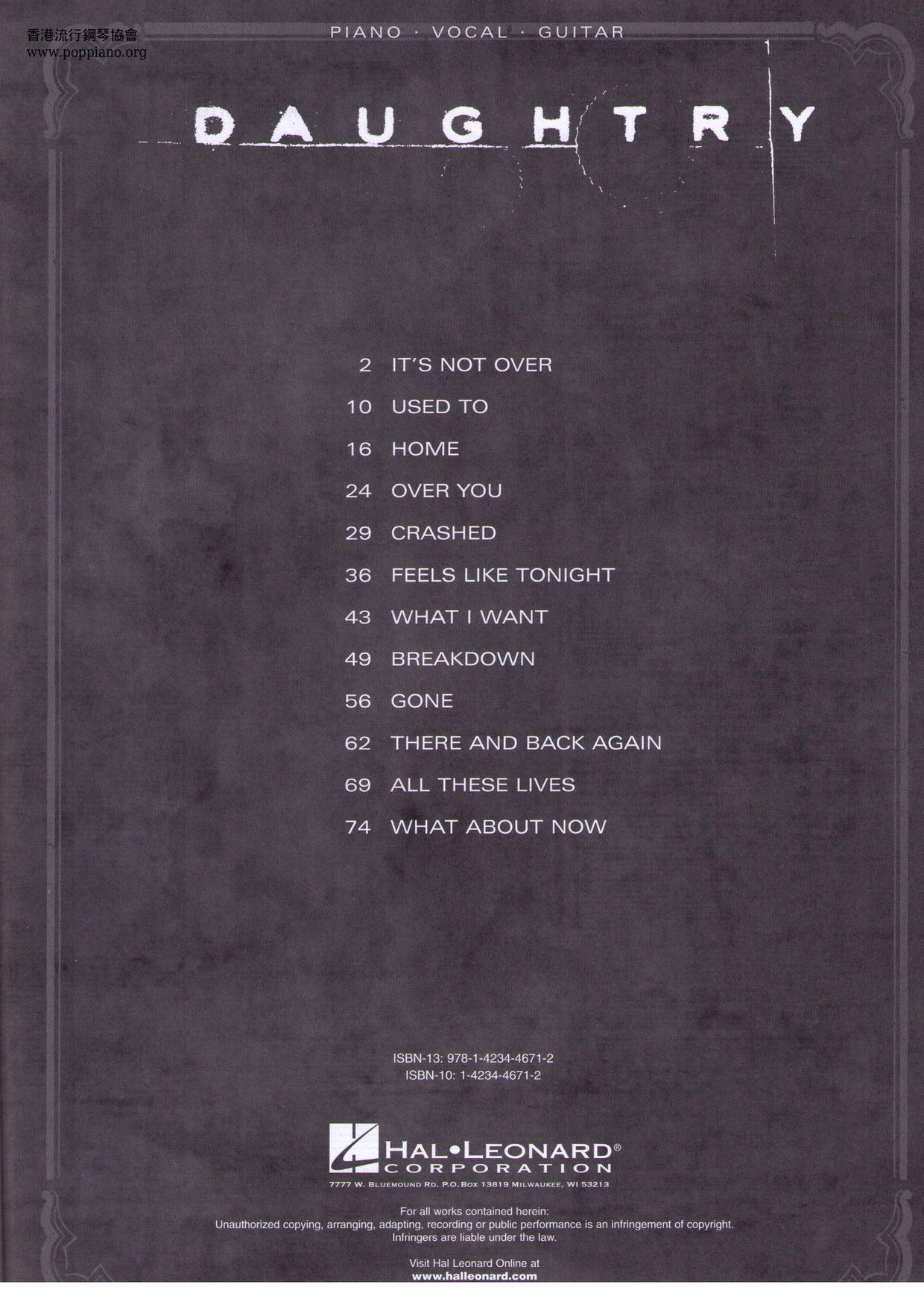 Daughtry Book 82 Pages琴谱