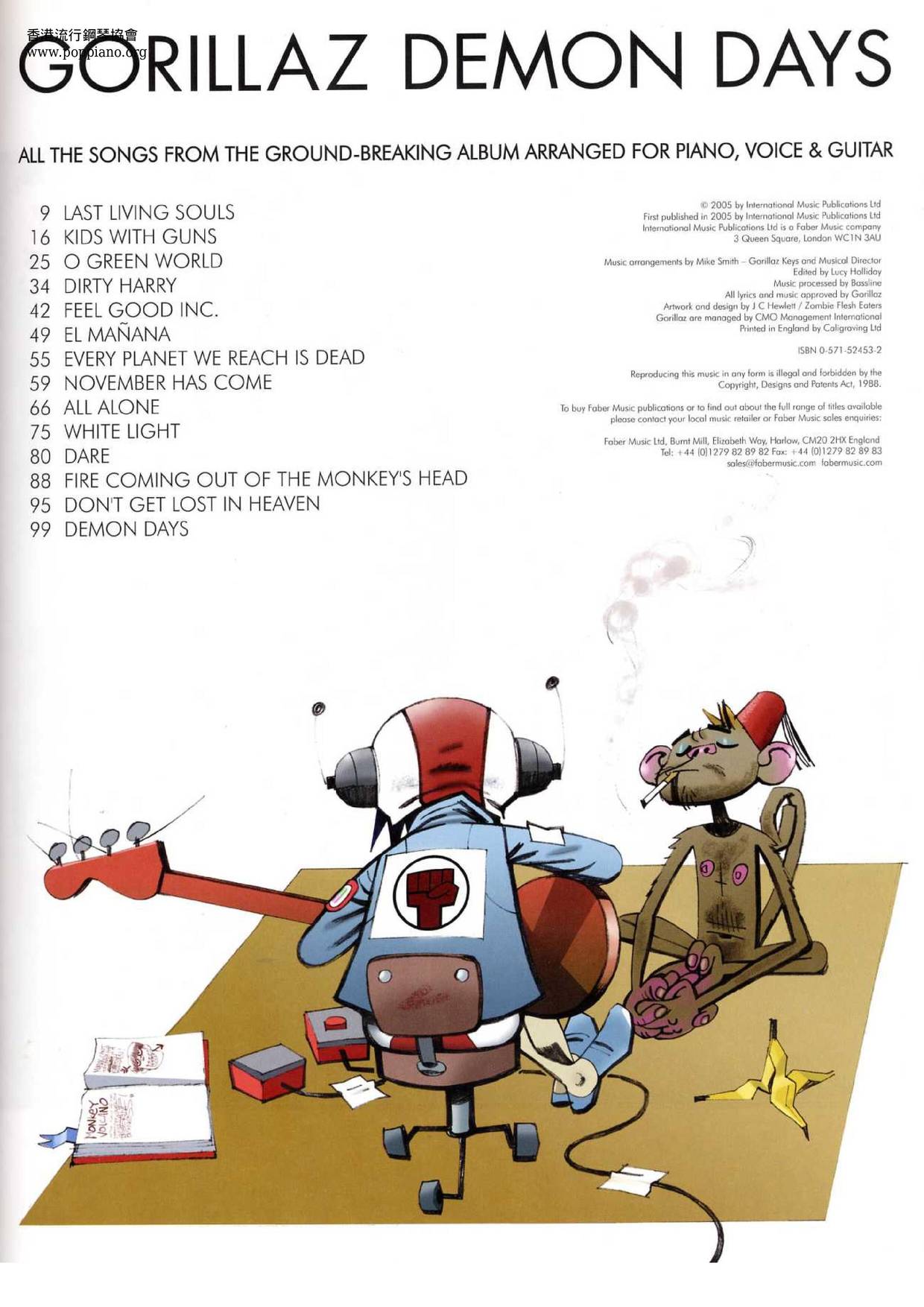 Demon Days Book 106 Pages琴谱