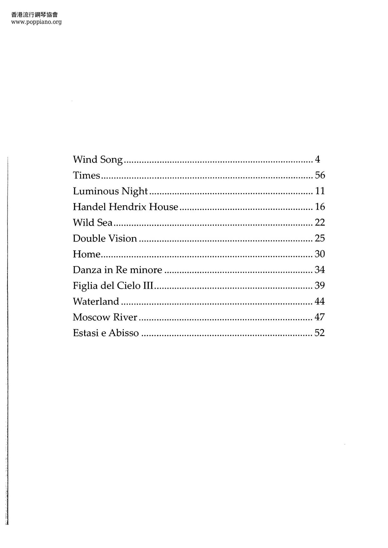Ten Directions Book 66 Pages琴谱