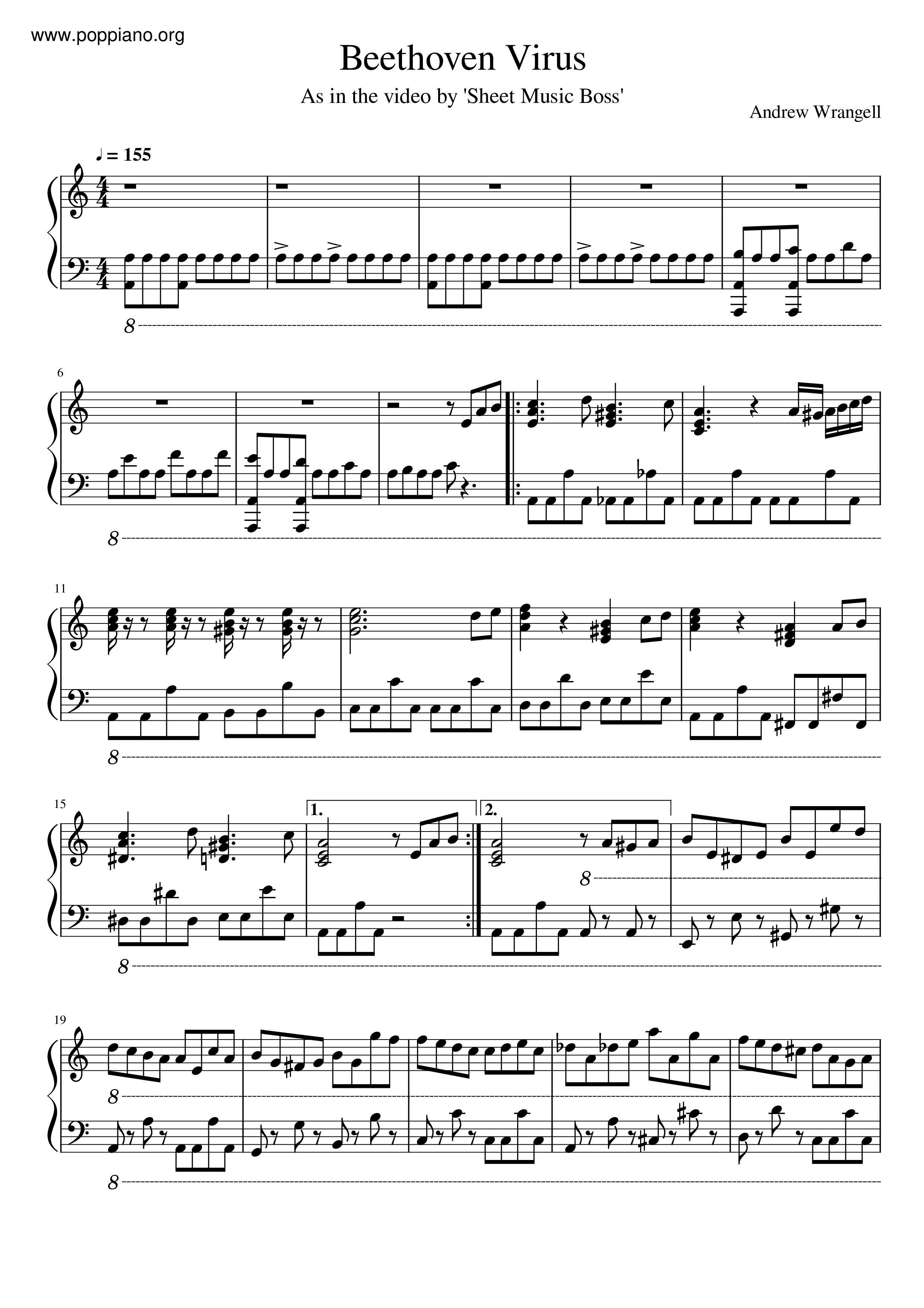 Beethoven Virus琴谱