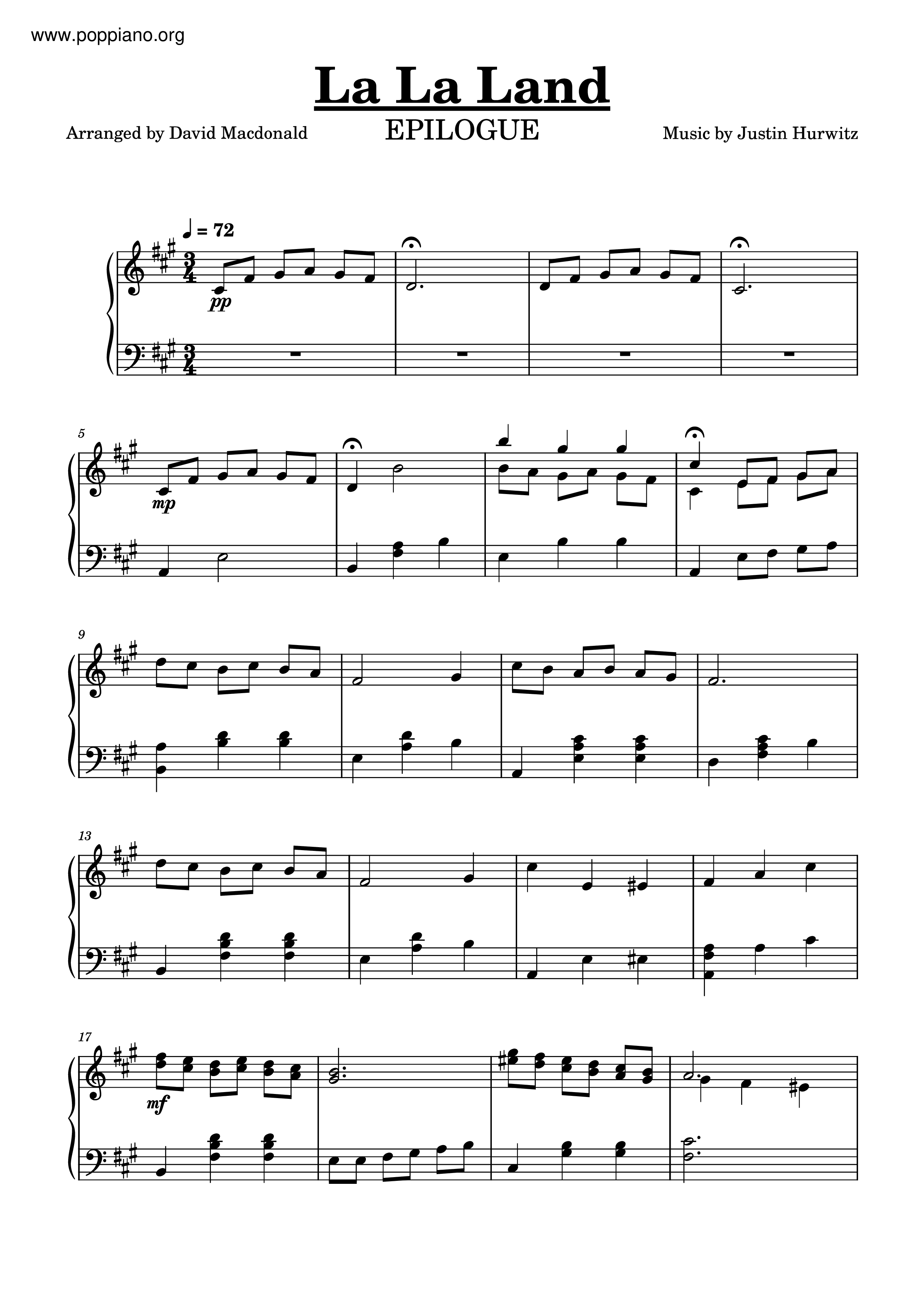 La La Land - Epilogue琴谱