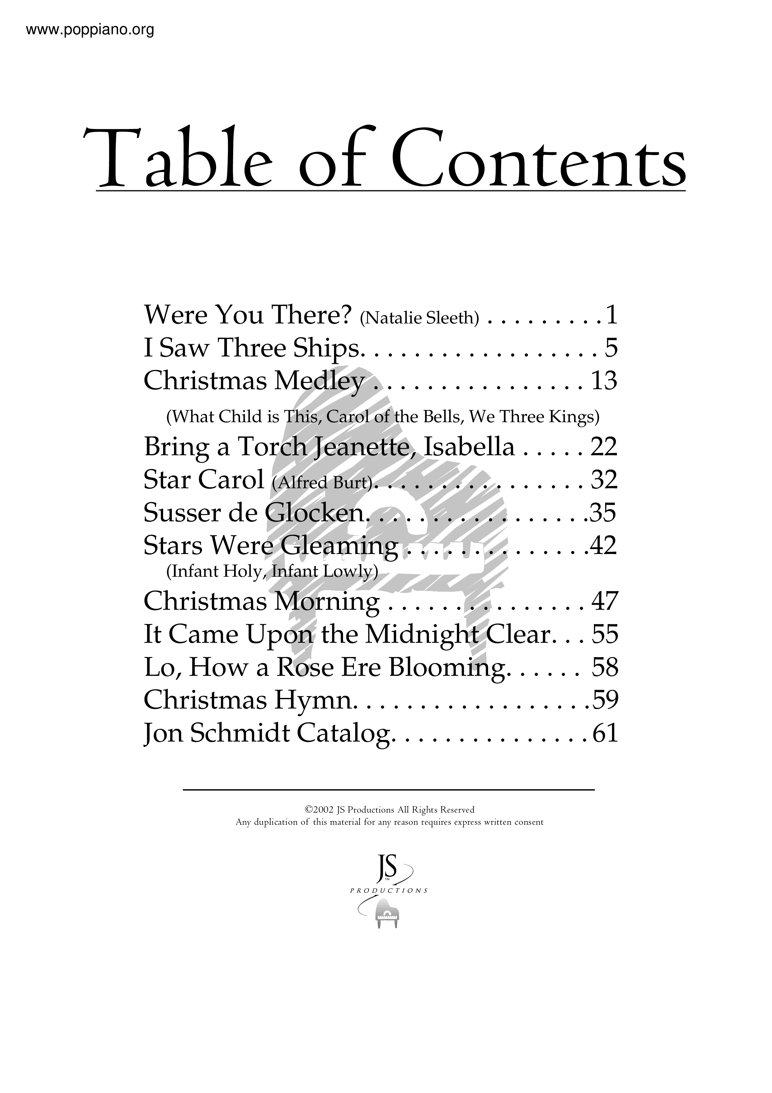 Christmas Songs 61 pages琴谱
