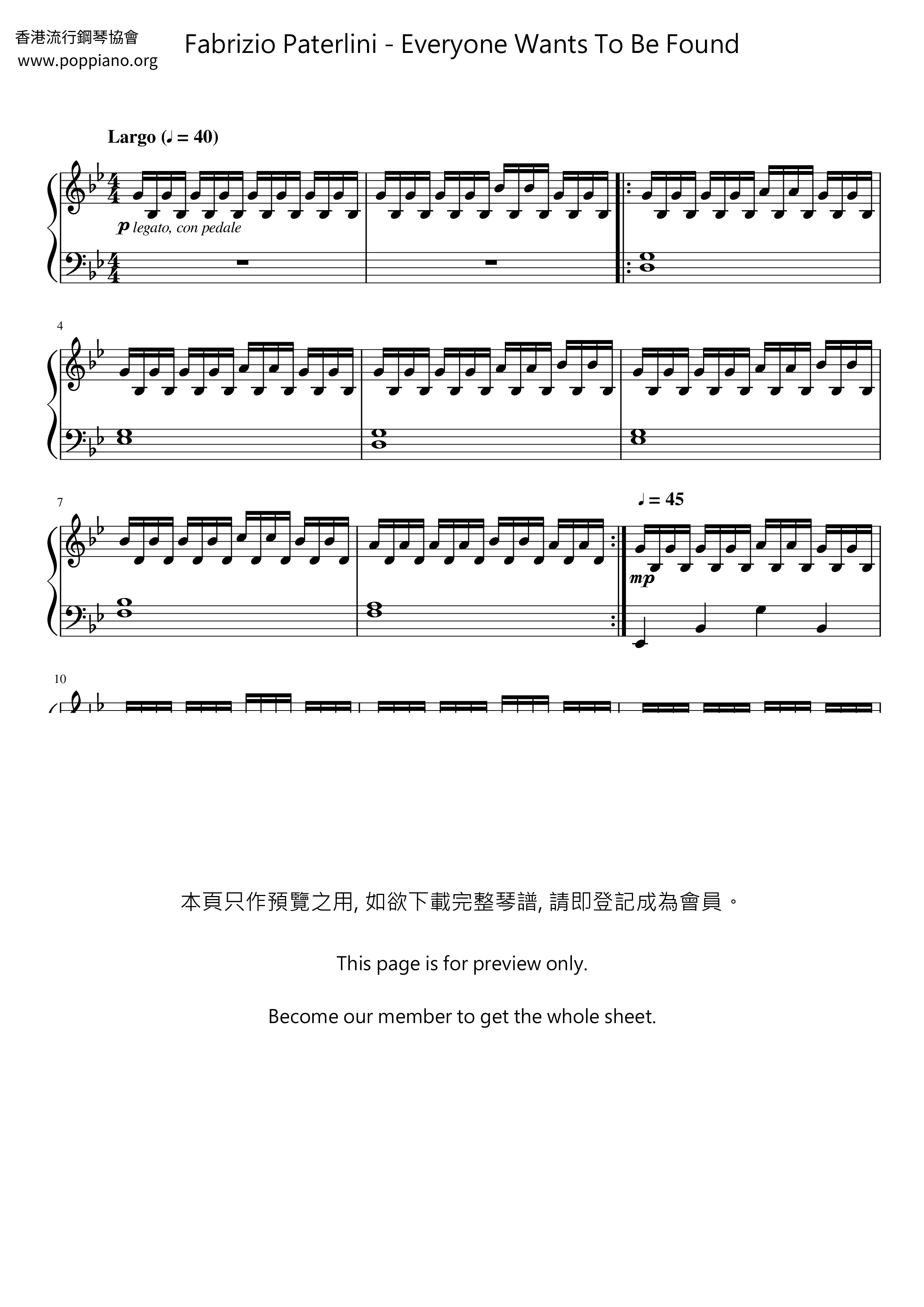 Everyone Wants To Be Found琴谱