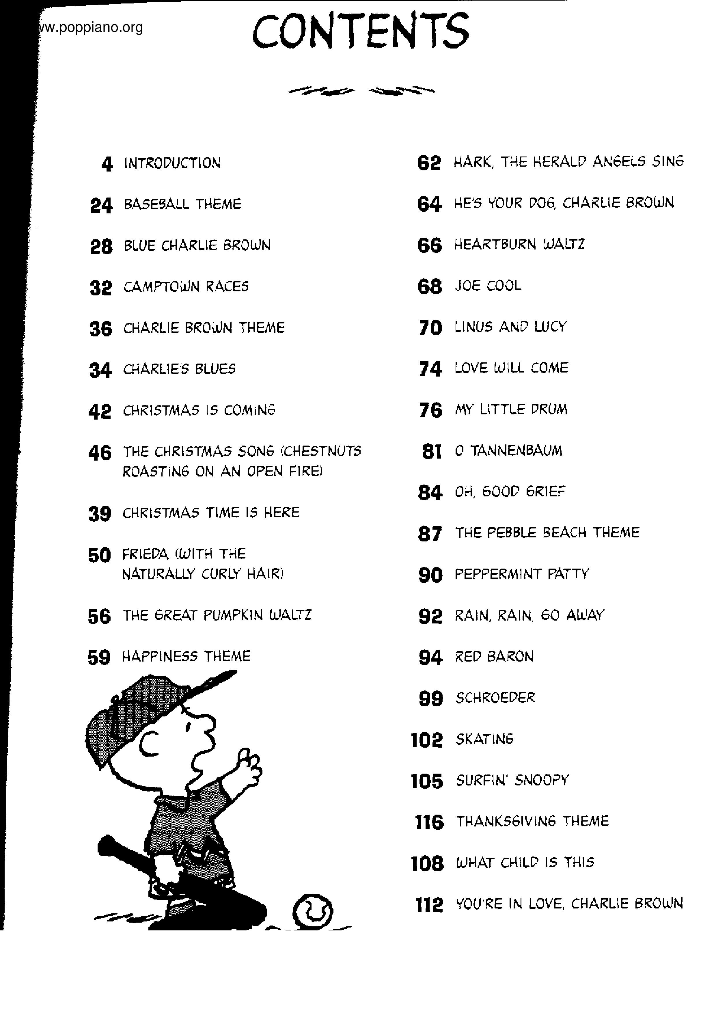 Peanuts Songbook 99 Pages琴谱