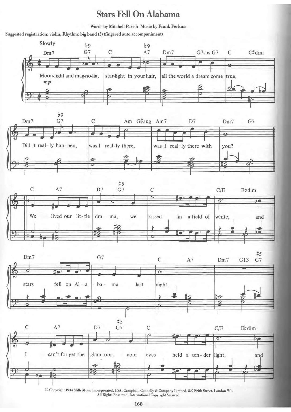 Stars Fell On Alabama琴谱