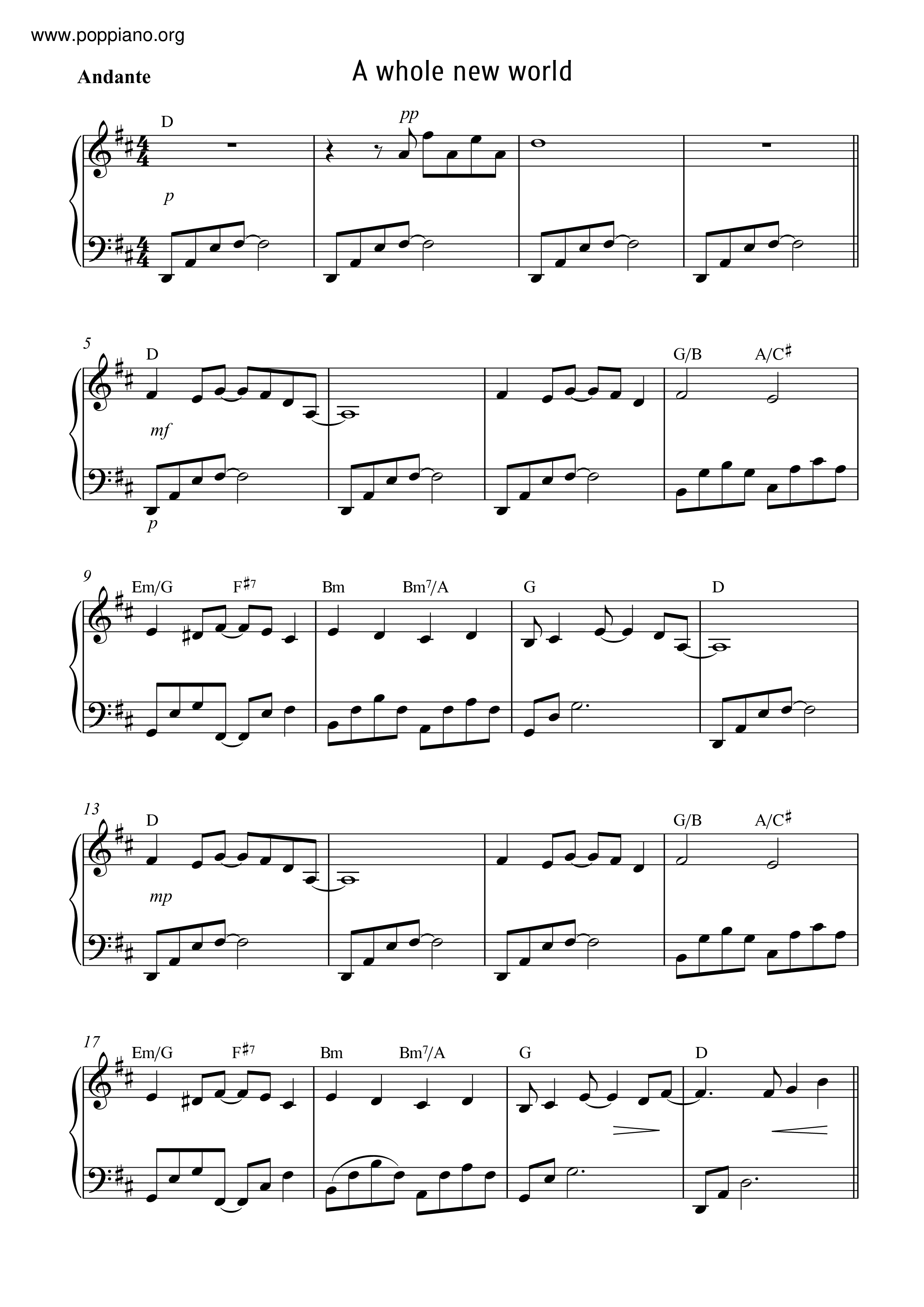 A Whole New World (End Title) - From 