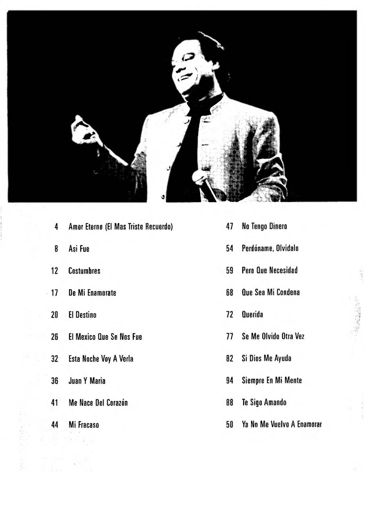Songs Of Juan Gabriel book 95 pages琴谱