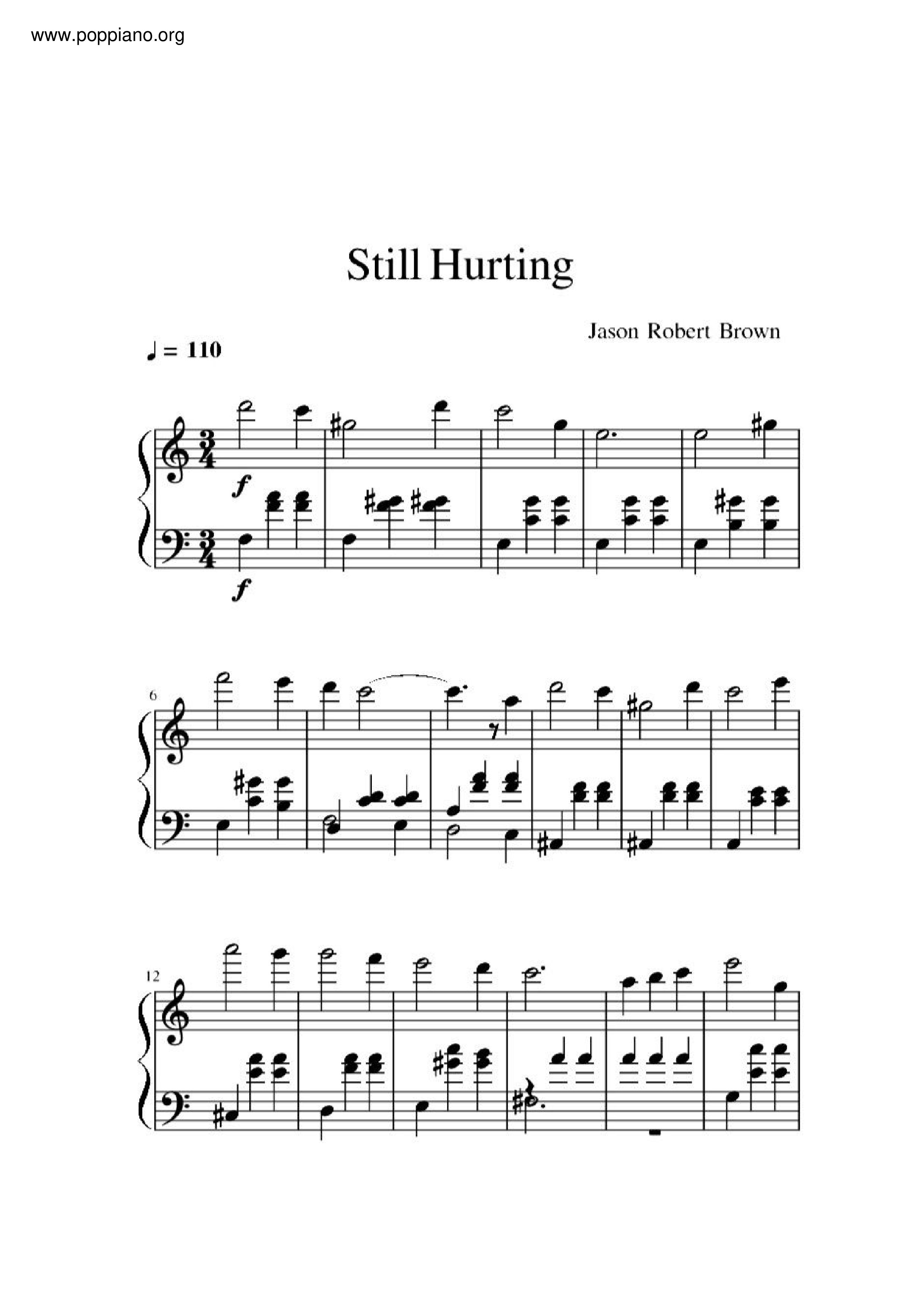 Still Hurting琴谱