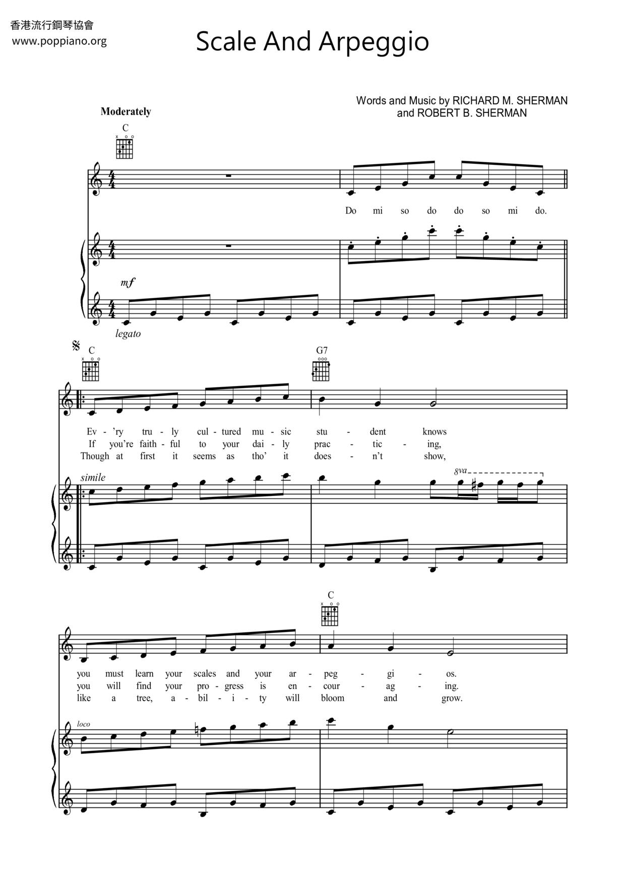Scale And Arpeggio琴谱
