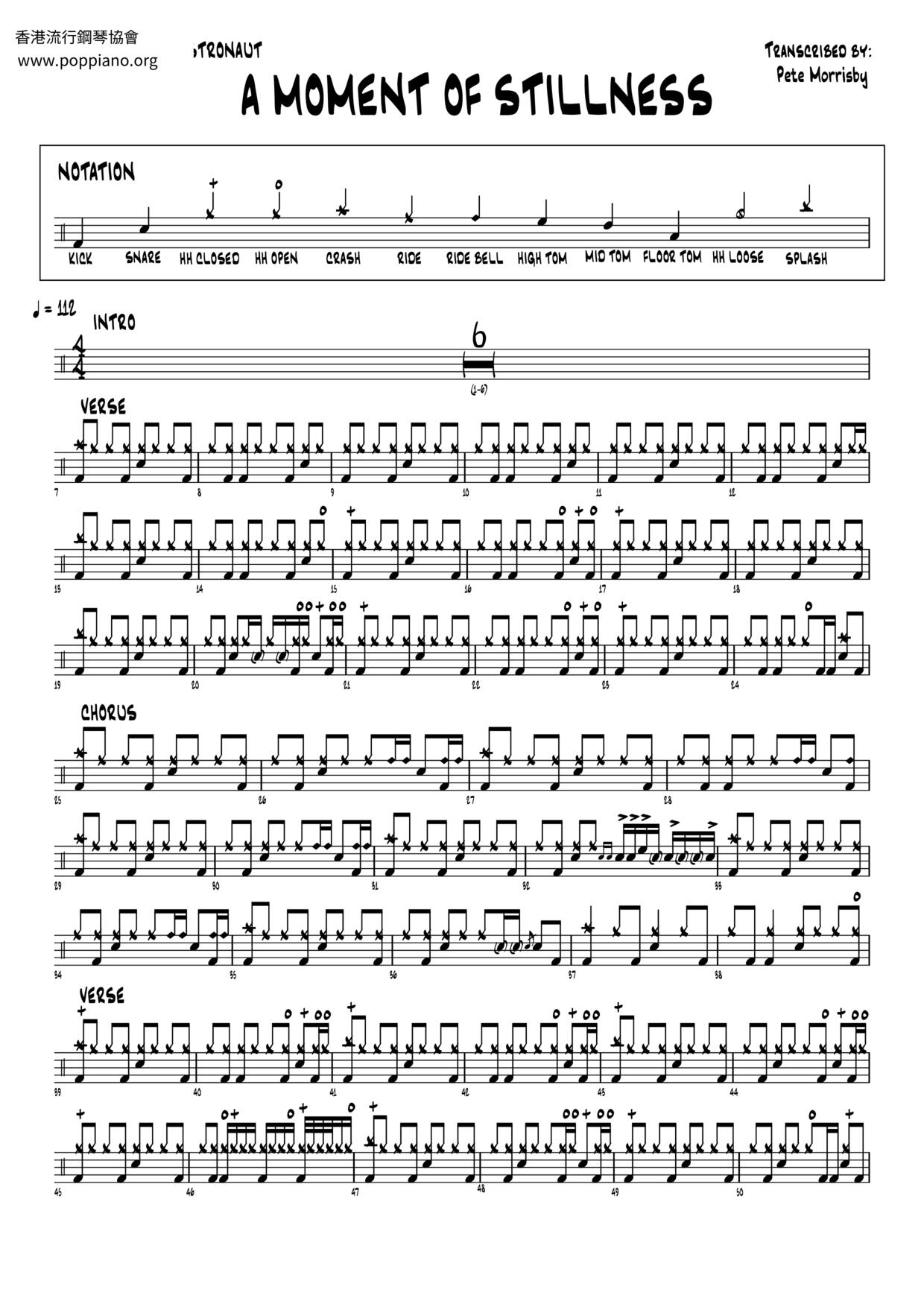 A Moment Of Stillness琴谱