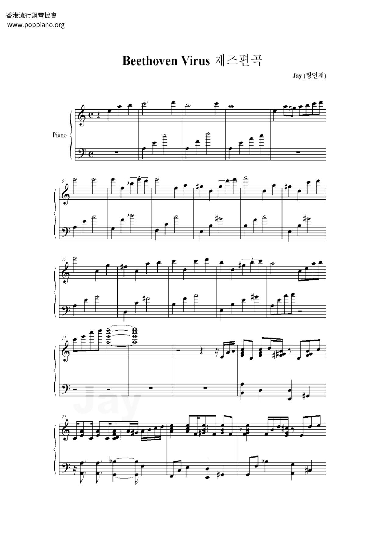 Beethoven Virus琴谱