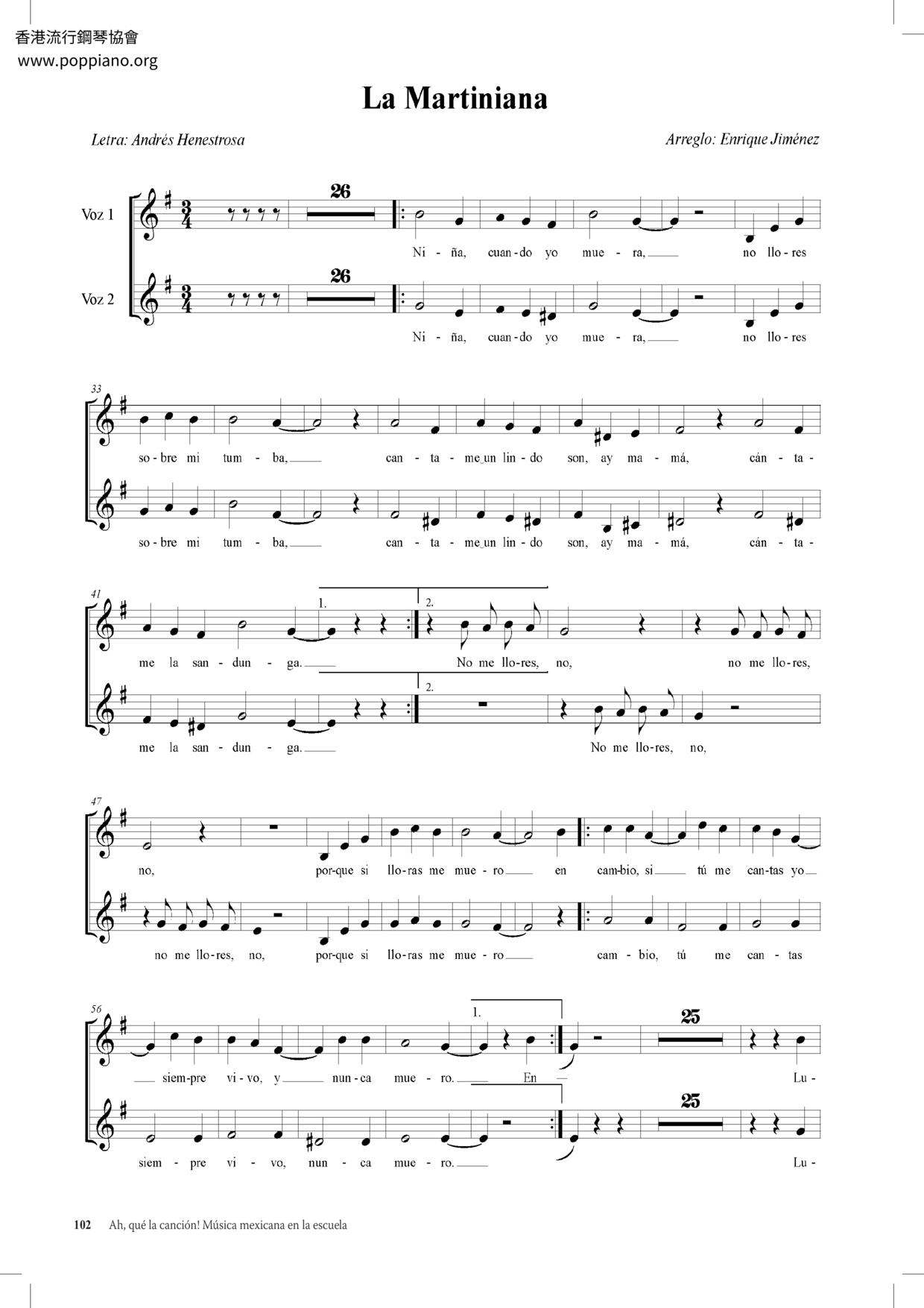 La Martiniana琴谱