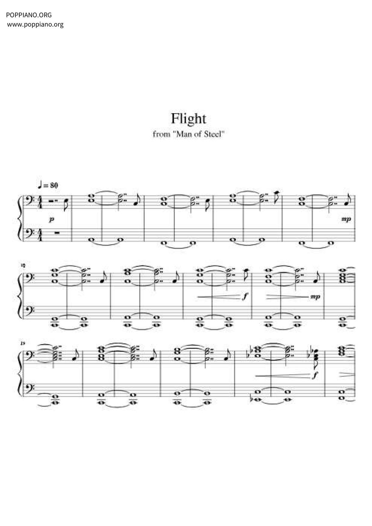 Man of Steel - Flight琴谱