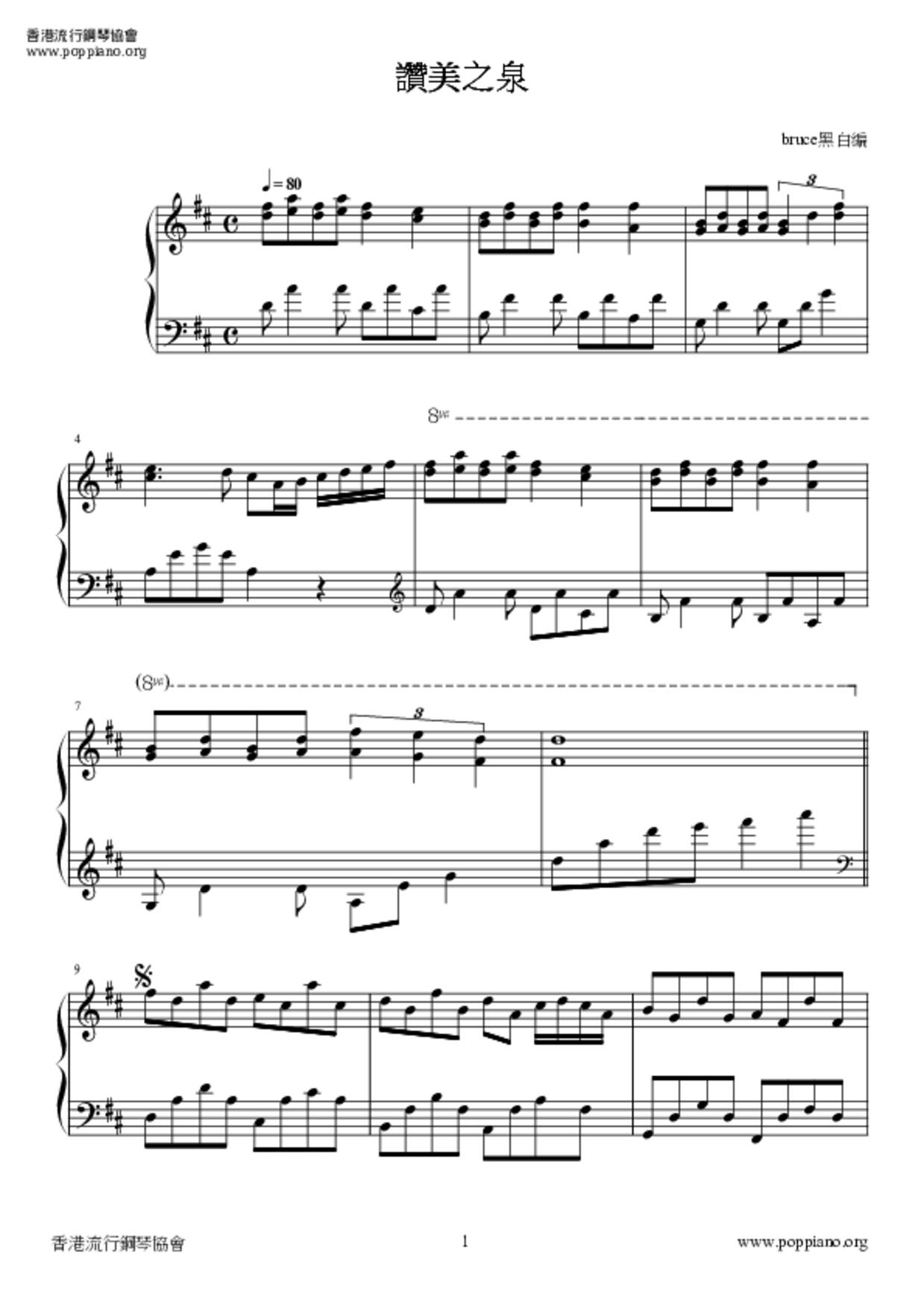 Fountain Of Praise Score