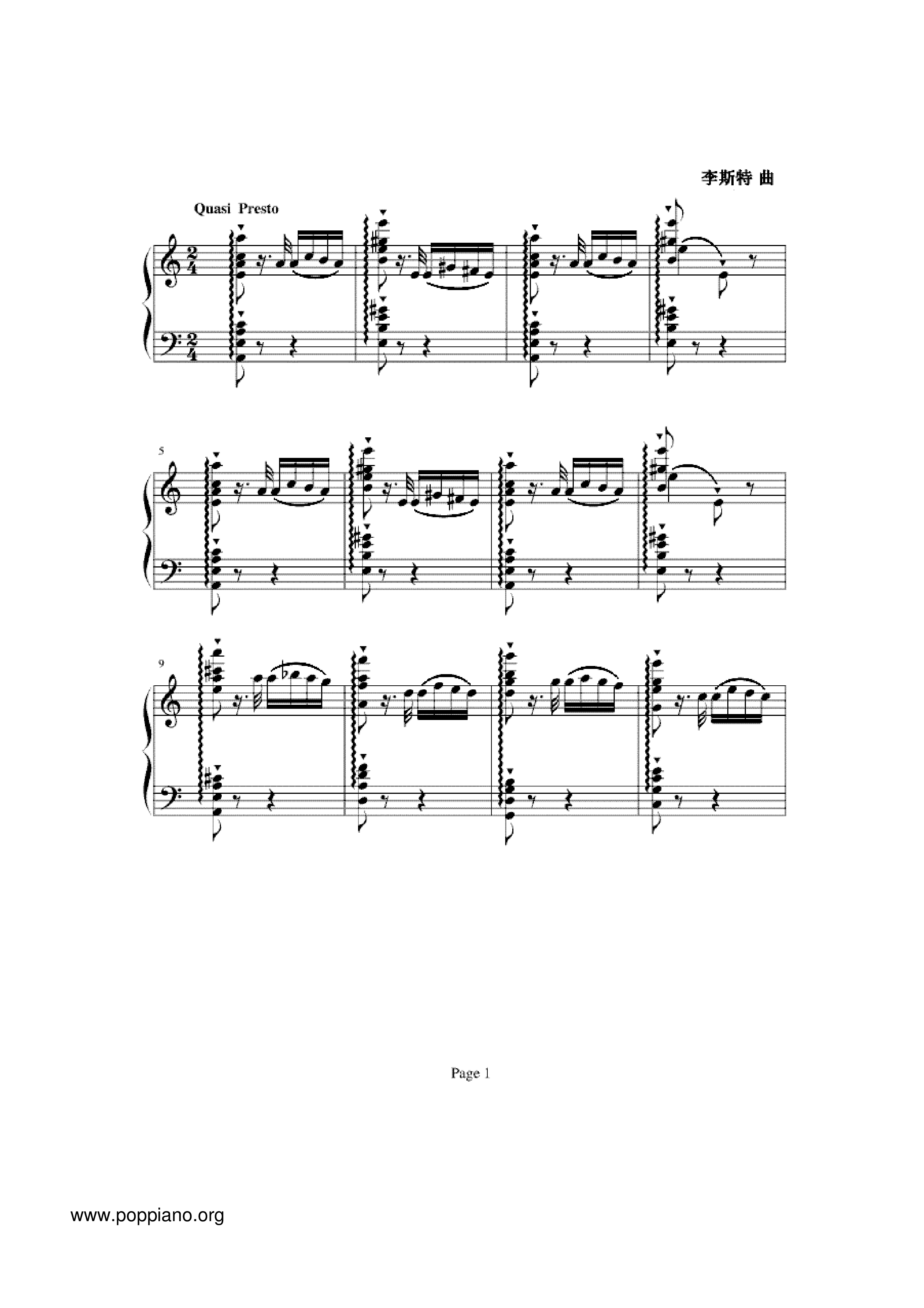 Etude No.6 Score