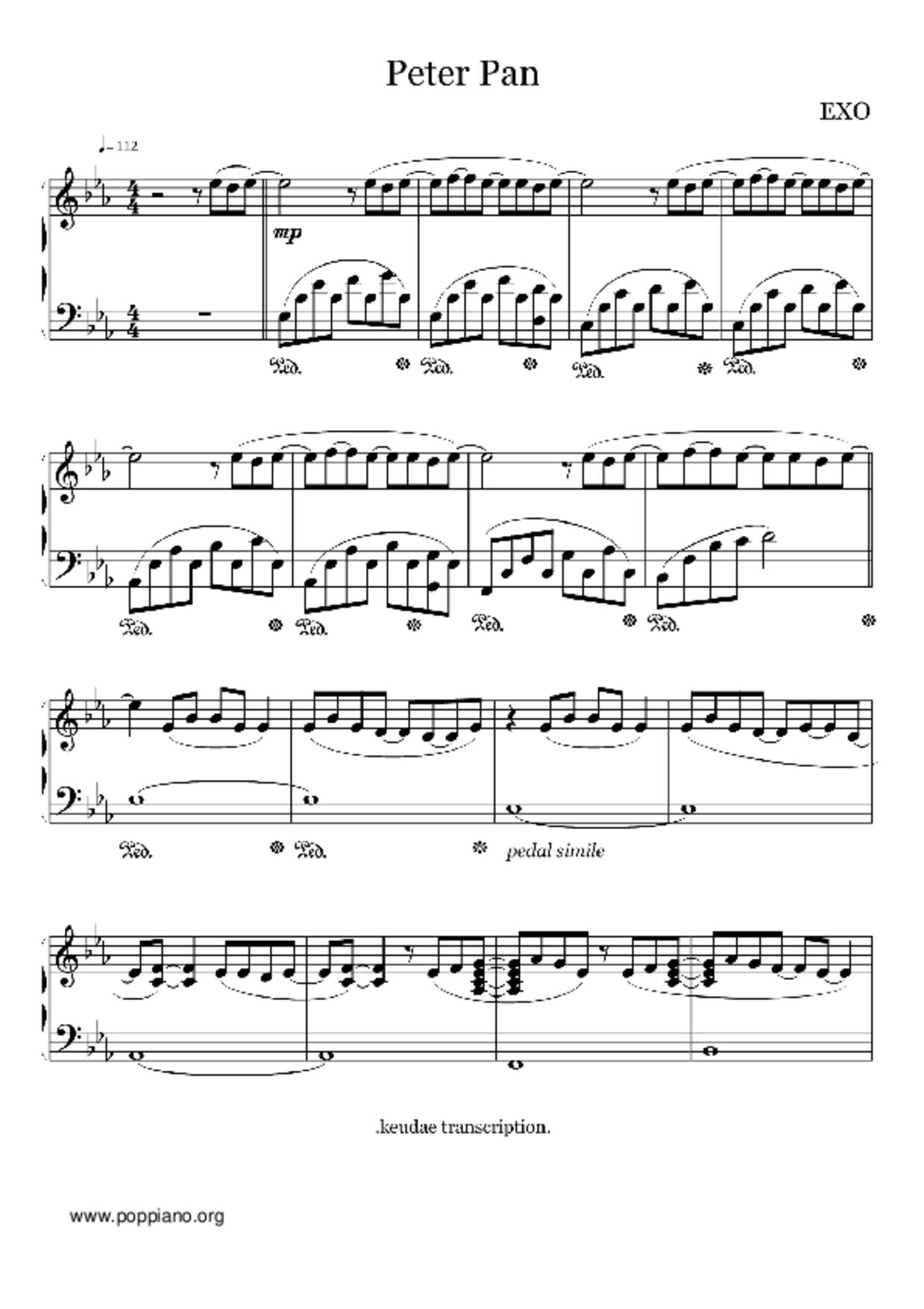 Peter Pan Score