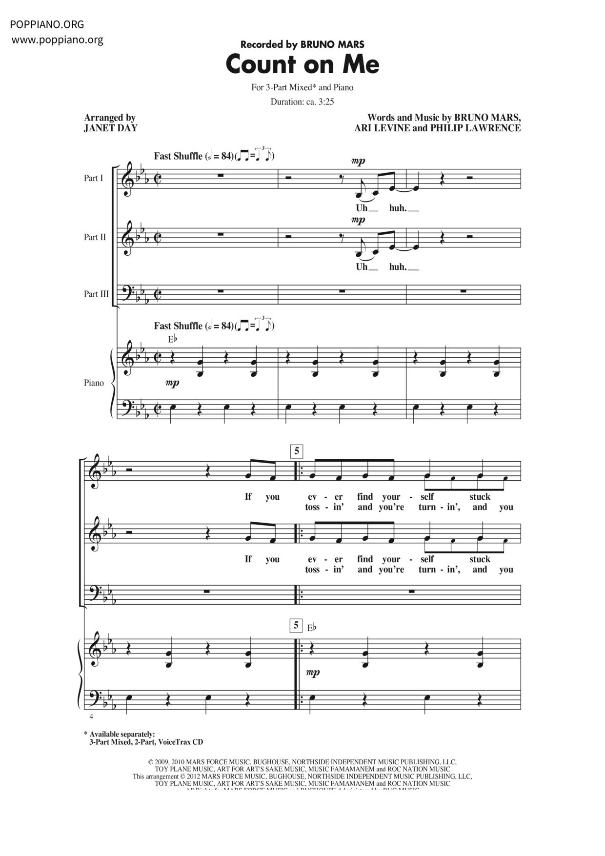 Count On Me Score