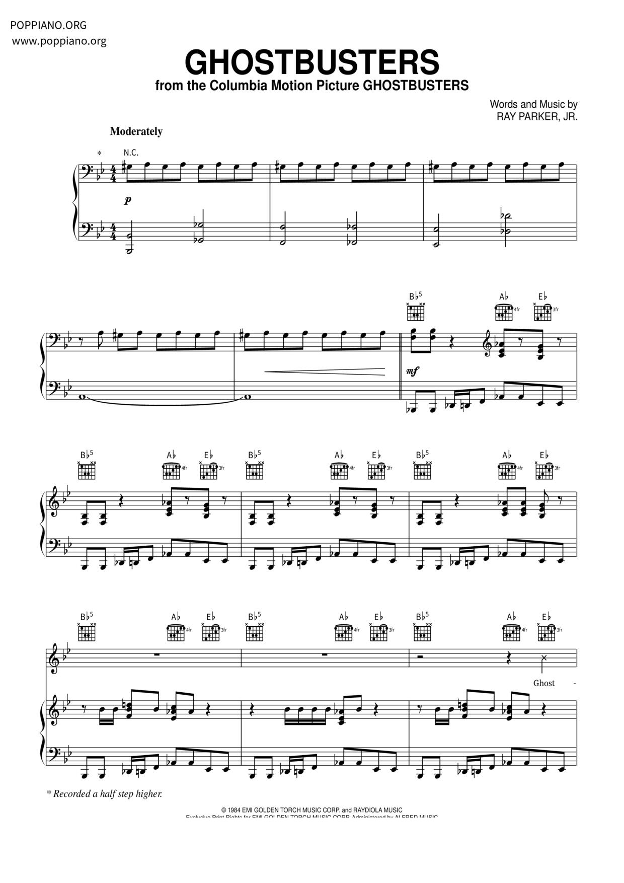 Ghostbusters Score