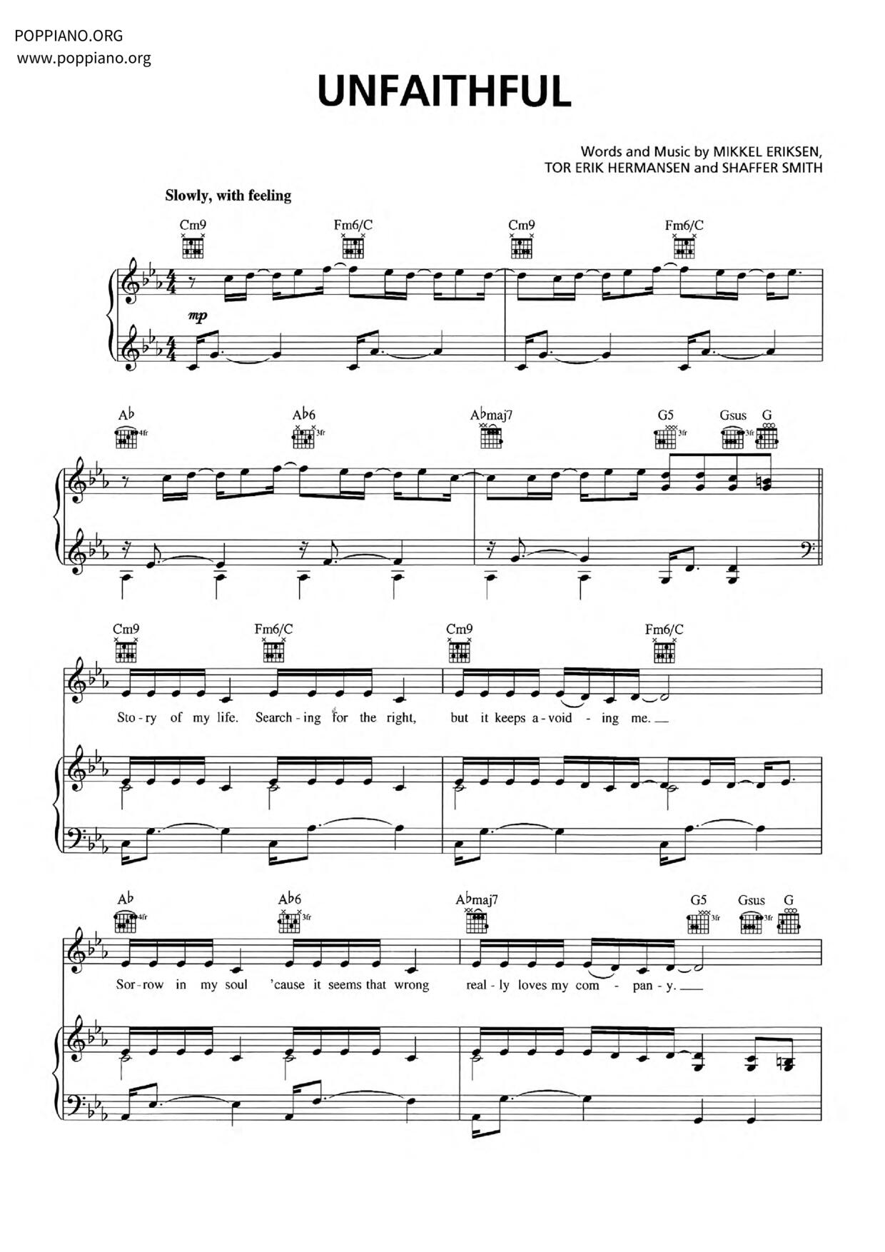 Unfaithful Score