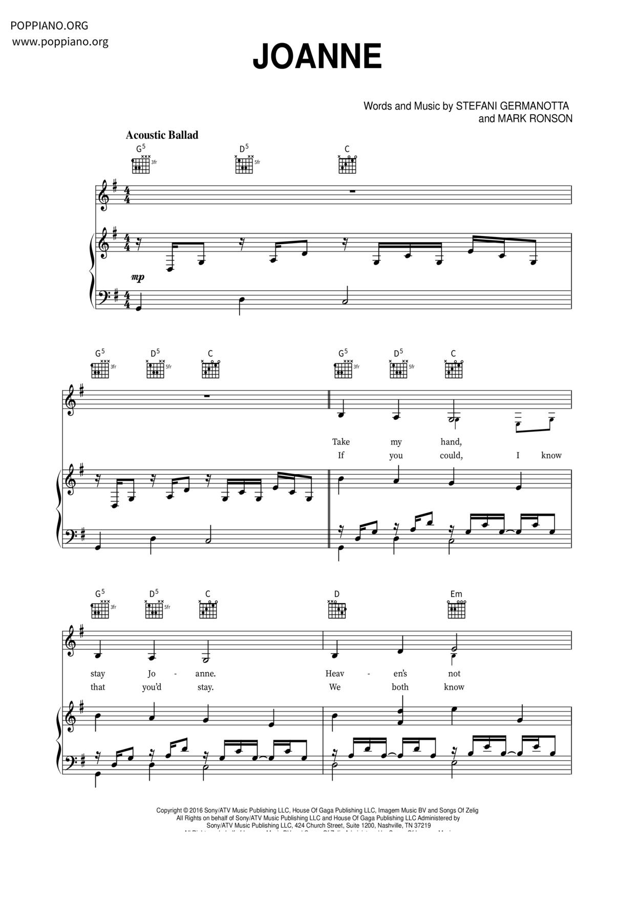 Joanne Score