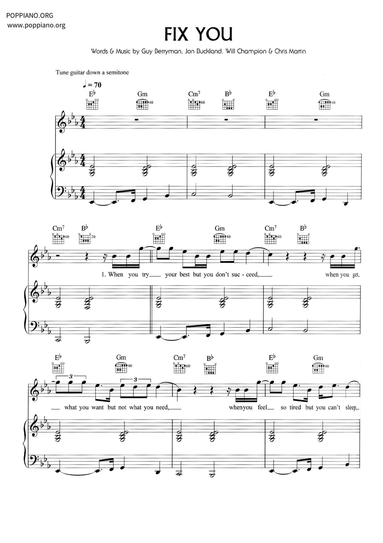 Fix You Score