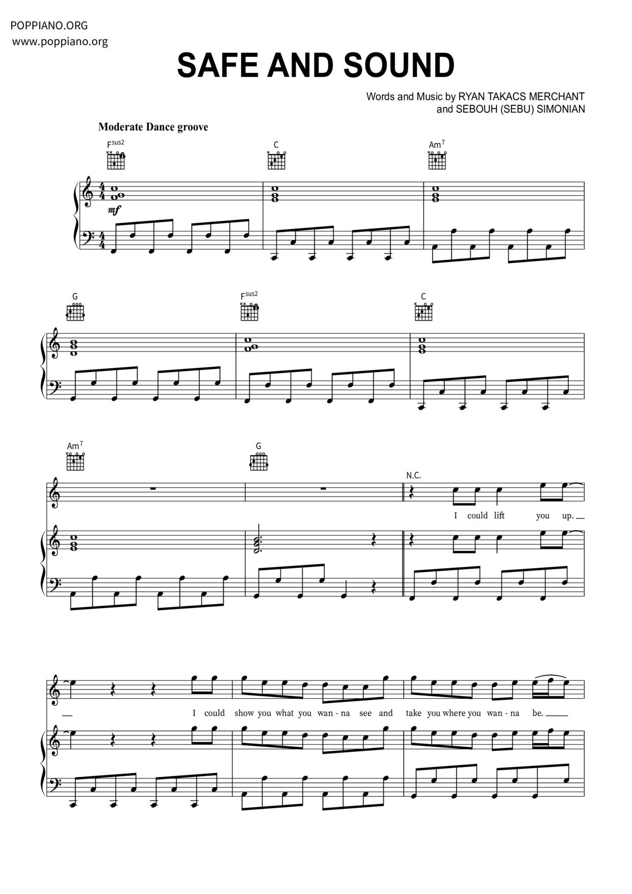 Safe And Sound Score