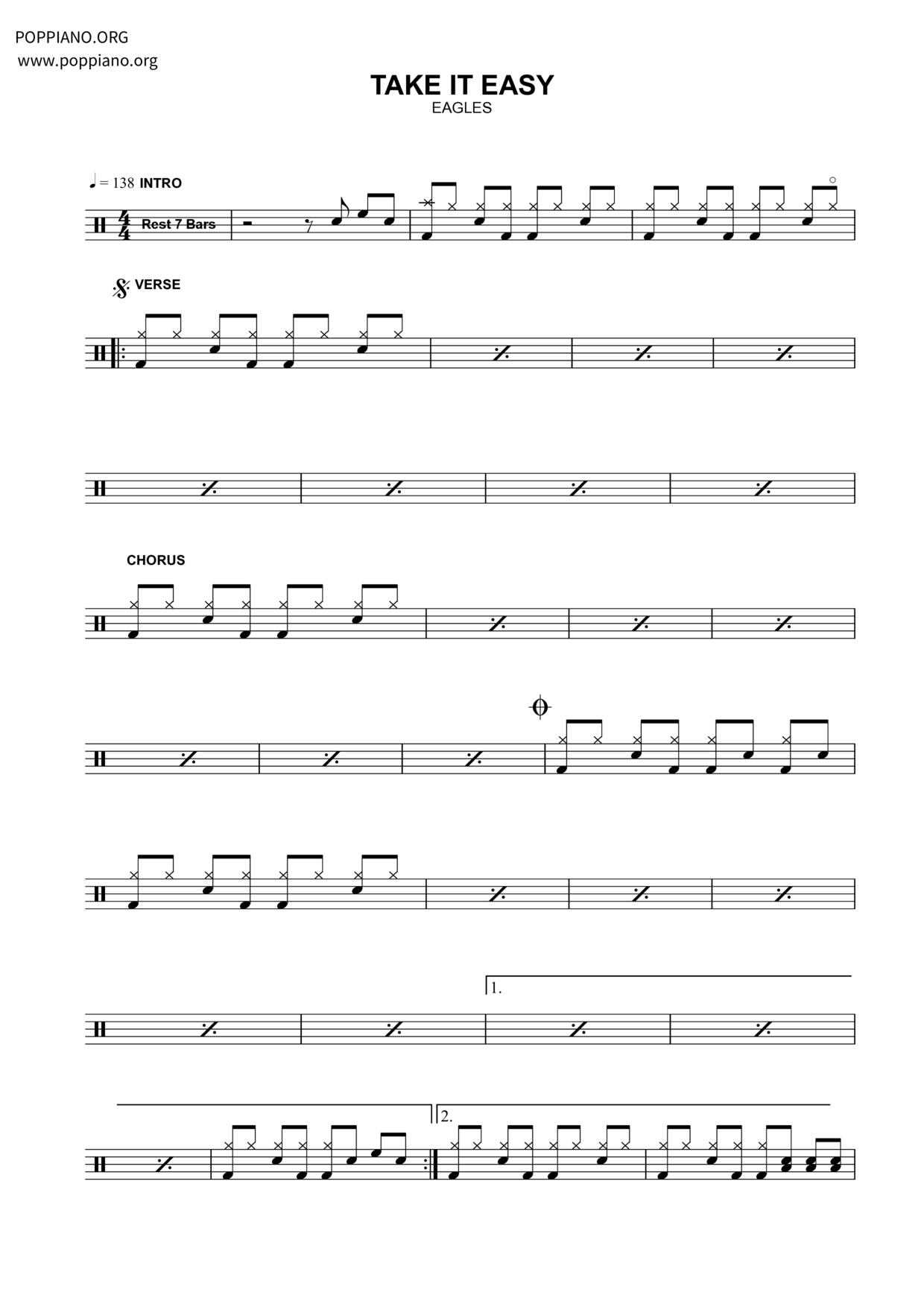 Take It Easy Score