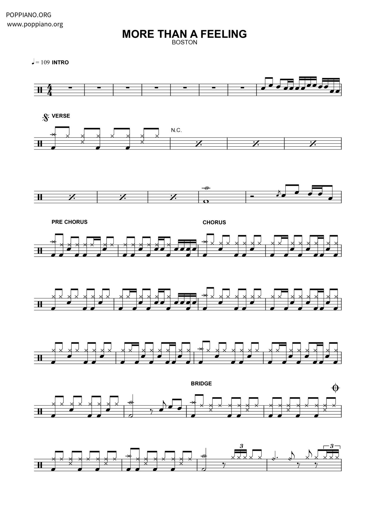 More Than A Feeling Score