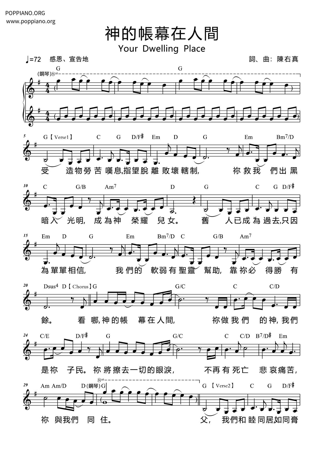 Your Dwelling Is With Man Score