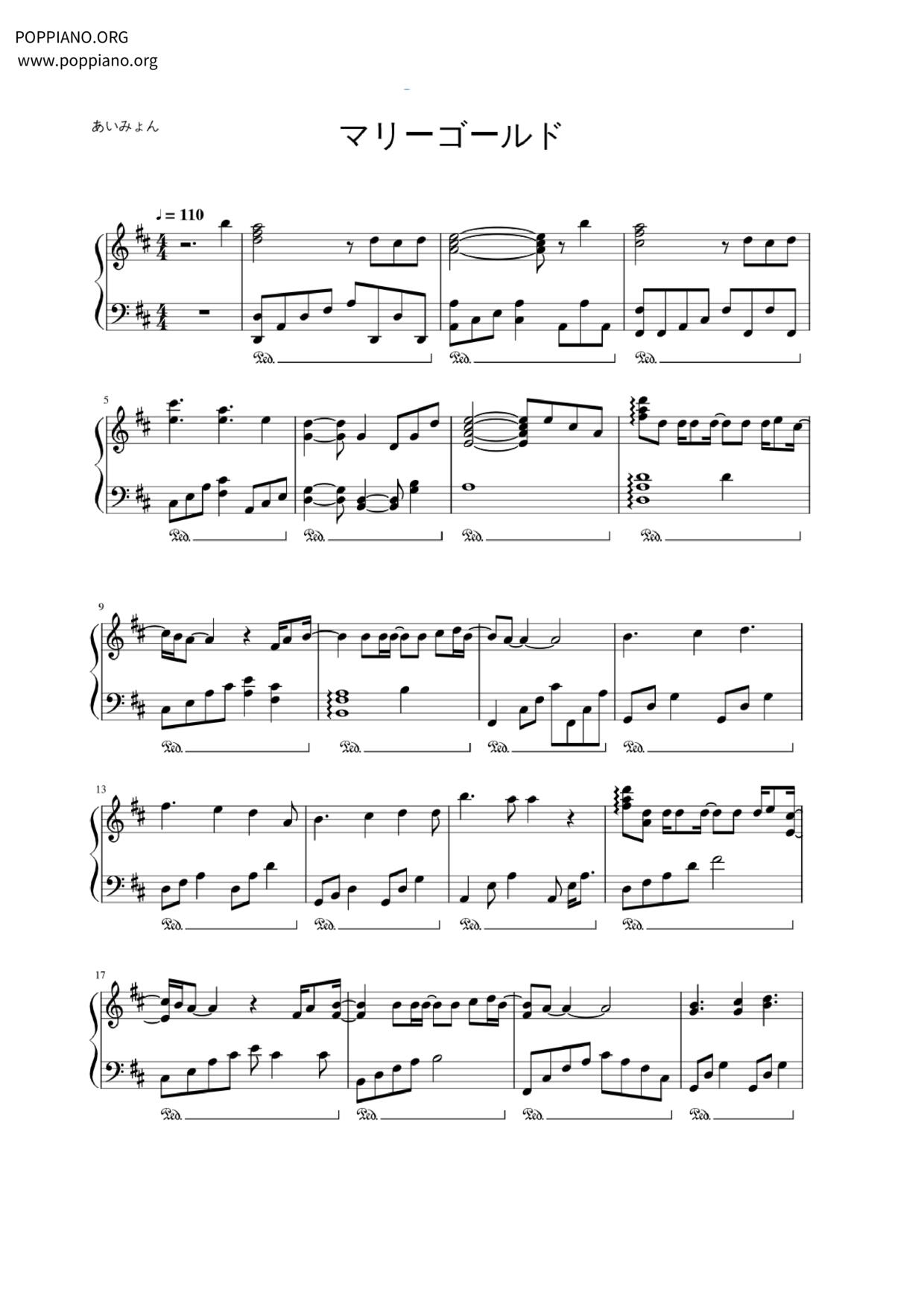 Mary Gold Score