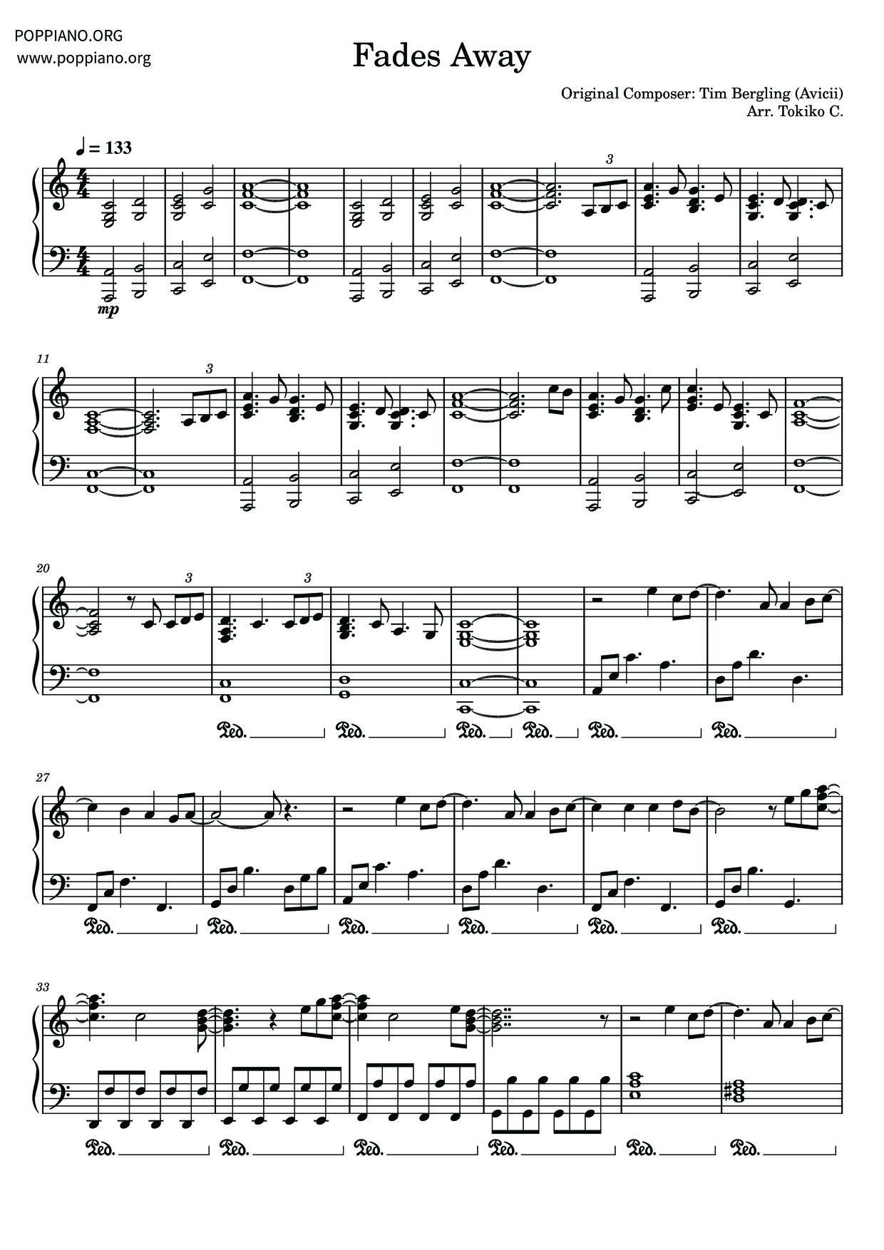 Fades Away (feat. Noonie Bao) Score
