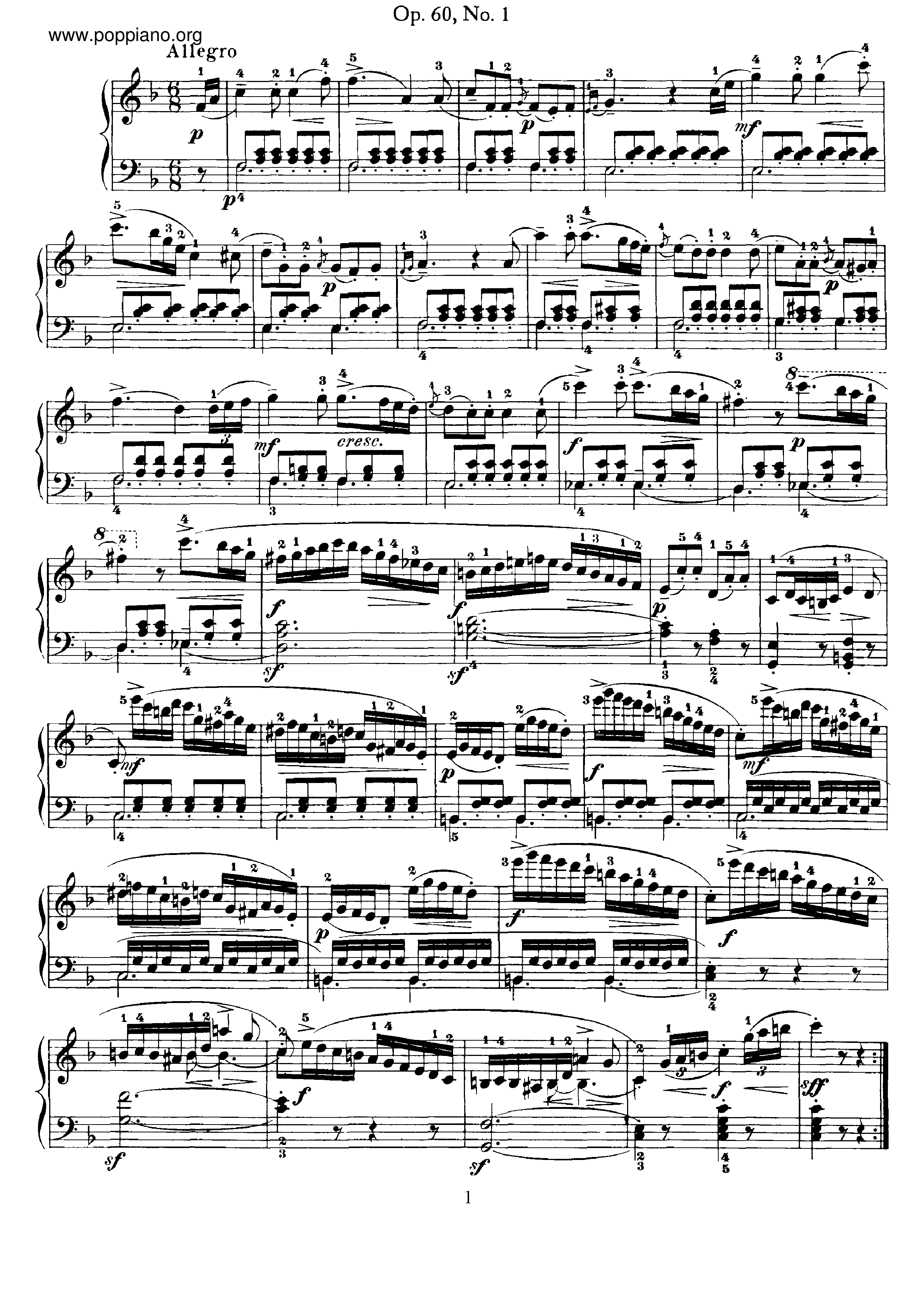 3 Sonatinas, Op.60 Score